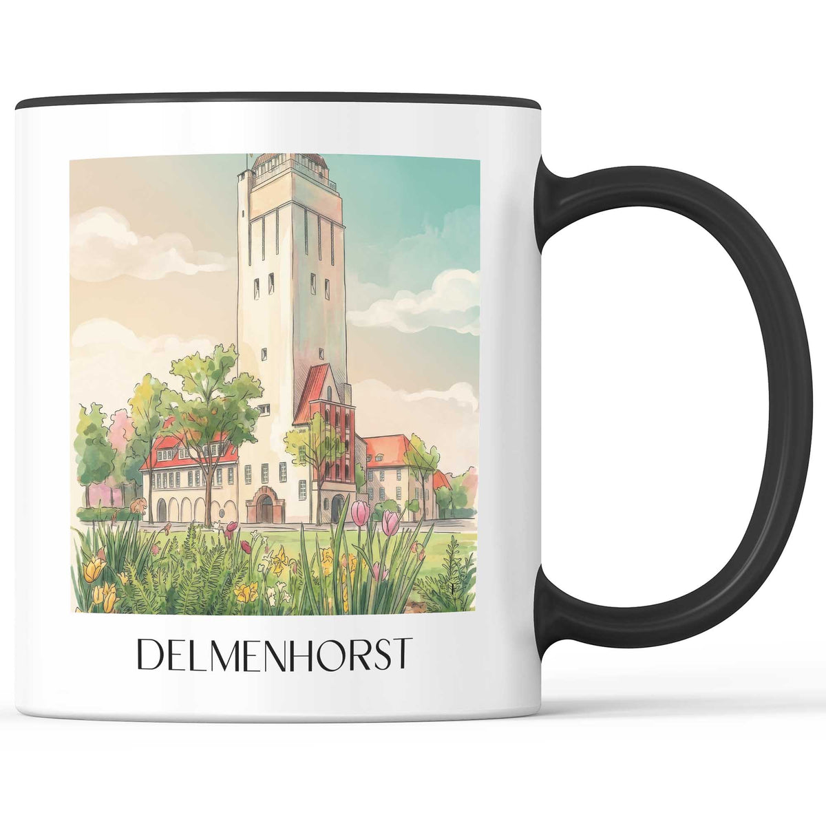 delmenhorst-niedersachsen-deutschland-kaffeebecher-aquarell