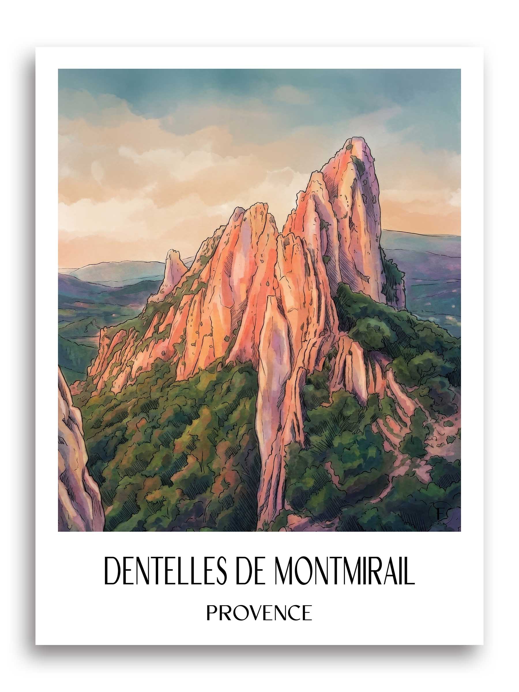 dentelles-de-montmirail-provence-frankreich-poster-aquarell