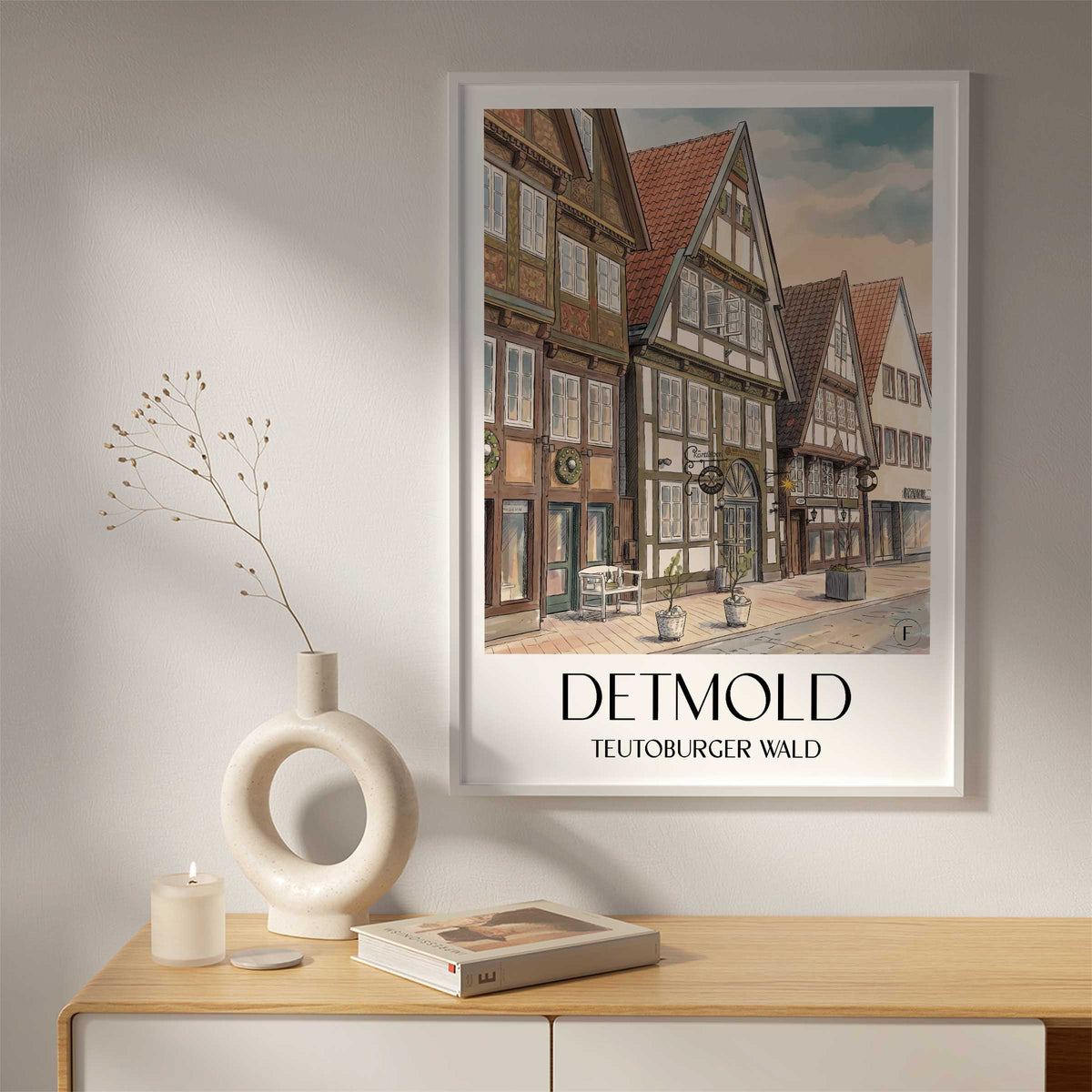 detmold-teutoburger-wald-deutschland-poster-aquarell