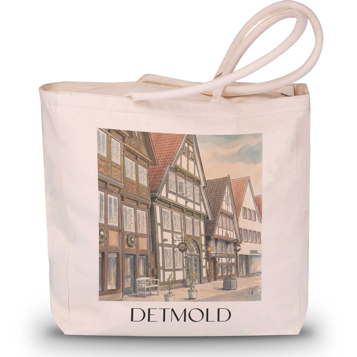 detmold-teutoburger-wald-deutschland-einkaufstasche-aquarell
