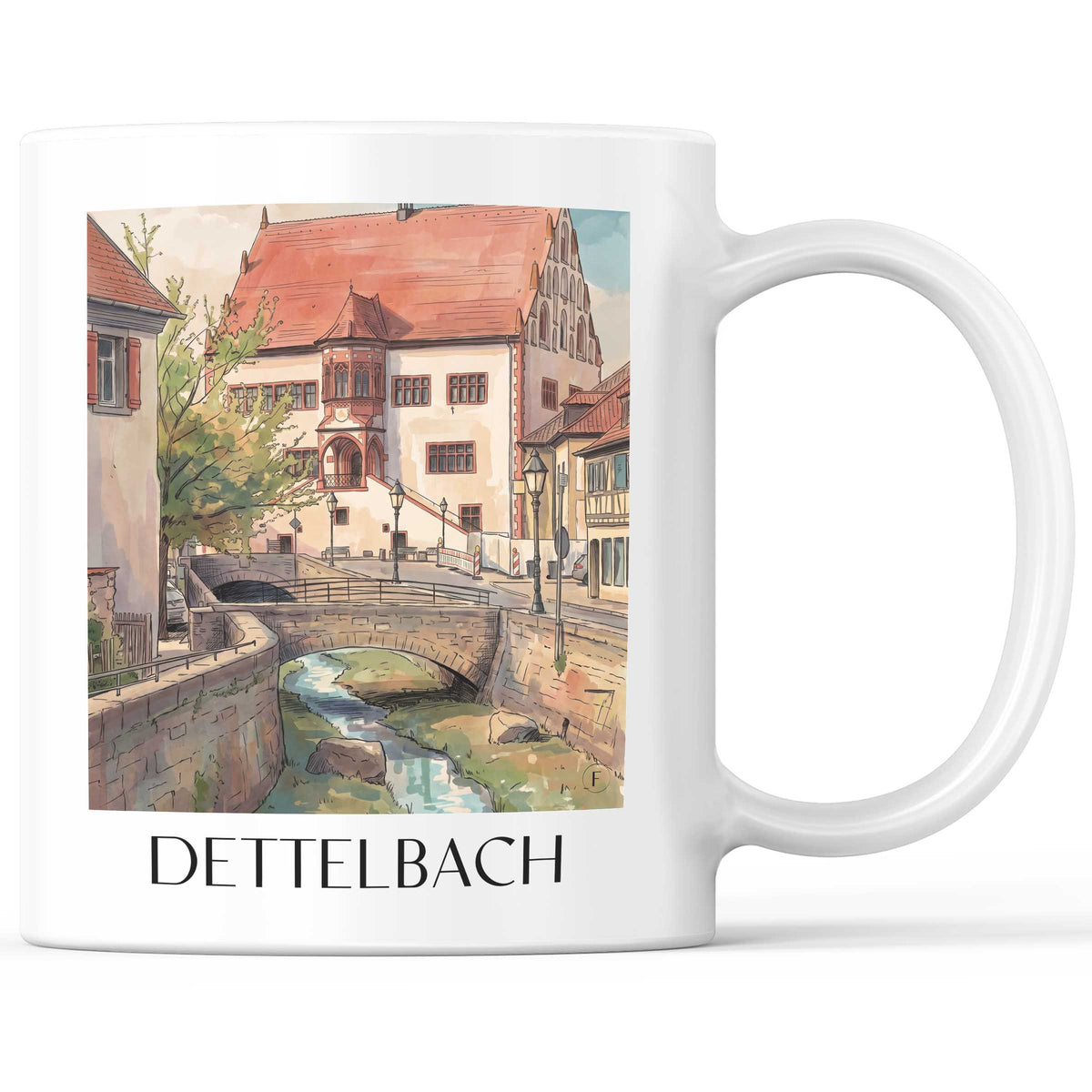 dettelbach-mainfranken-deutschland-kaffeebecher-aquarell