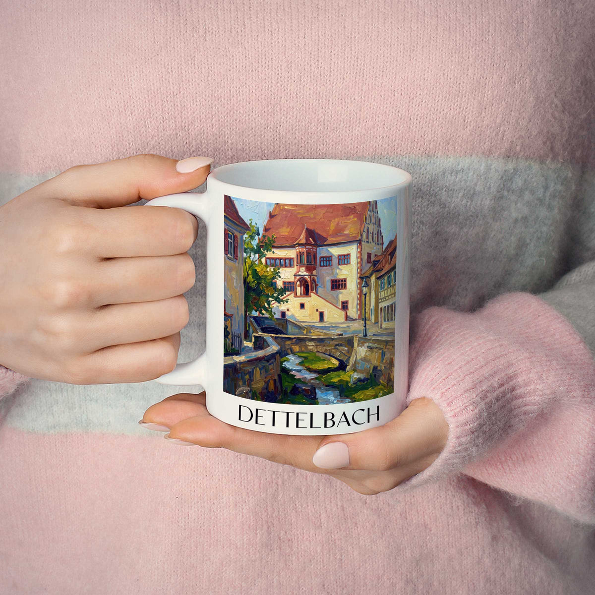 dettelbach-mainfranken-deutschland-kaffeebecher-oil-painting-oelgemaelde