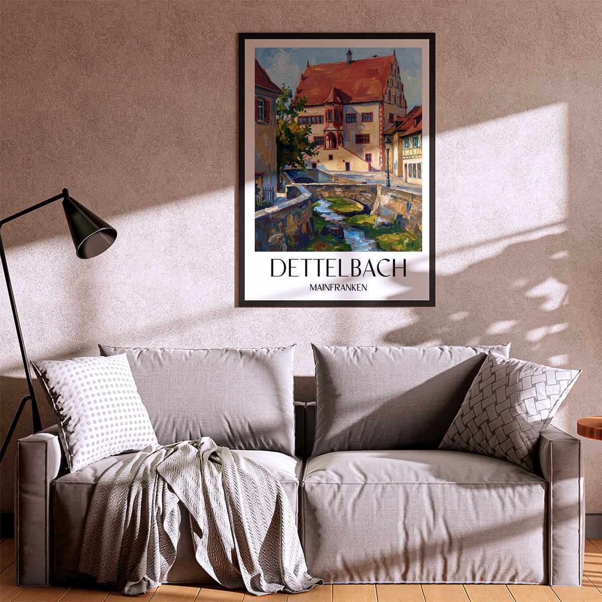 dettelbach-mainfranken-deutschland-poster-oil-painting-oelgemaelde