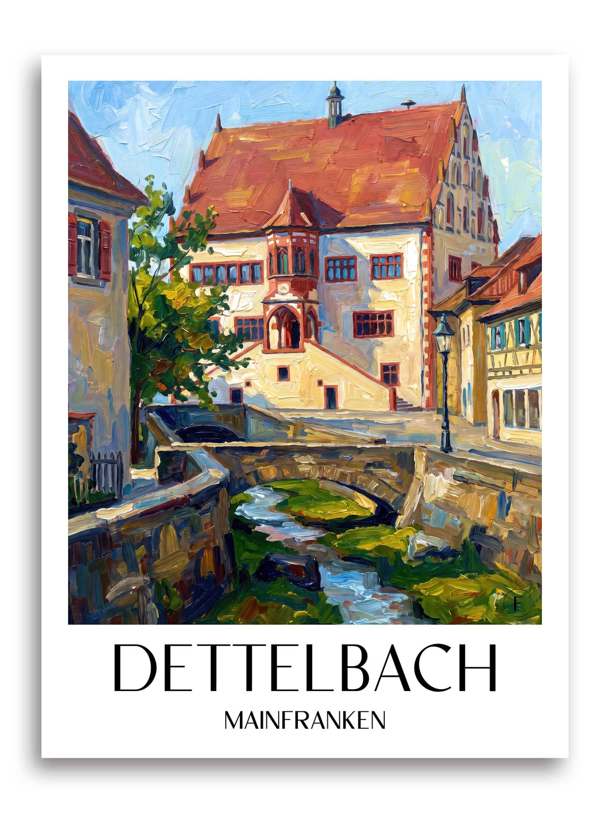 dettelbach-mainfranken-deutschland-poster-oil-painting-oelgemaelde
