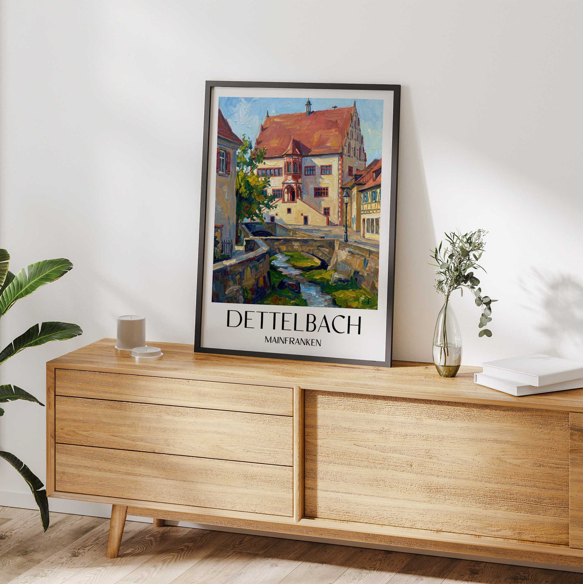 dettelbach-mainfranken-deutschland-poster-oil-painting-oelgemaelde