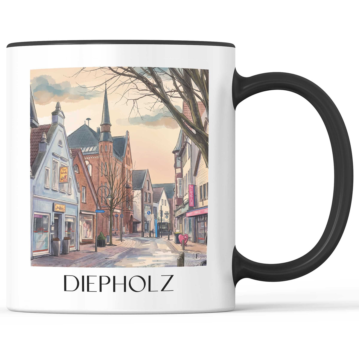 diepholz-niedersachsen-deutschland-kaffeebecher-aquarell