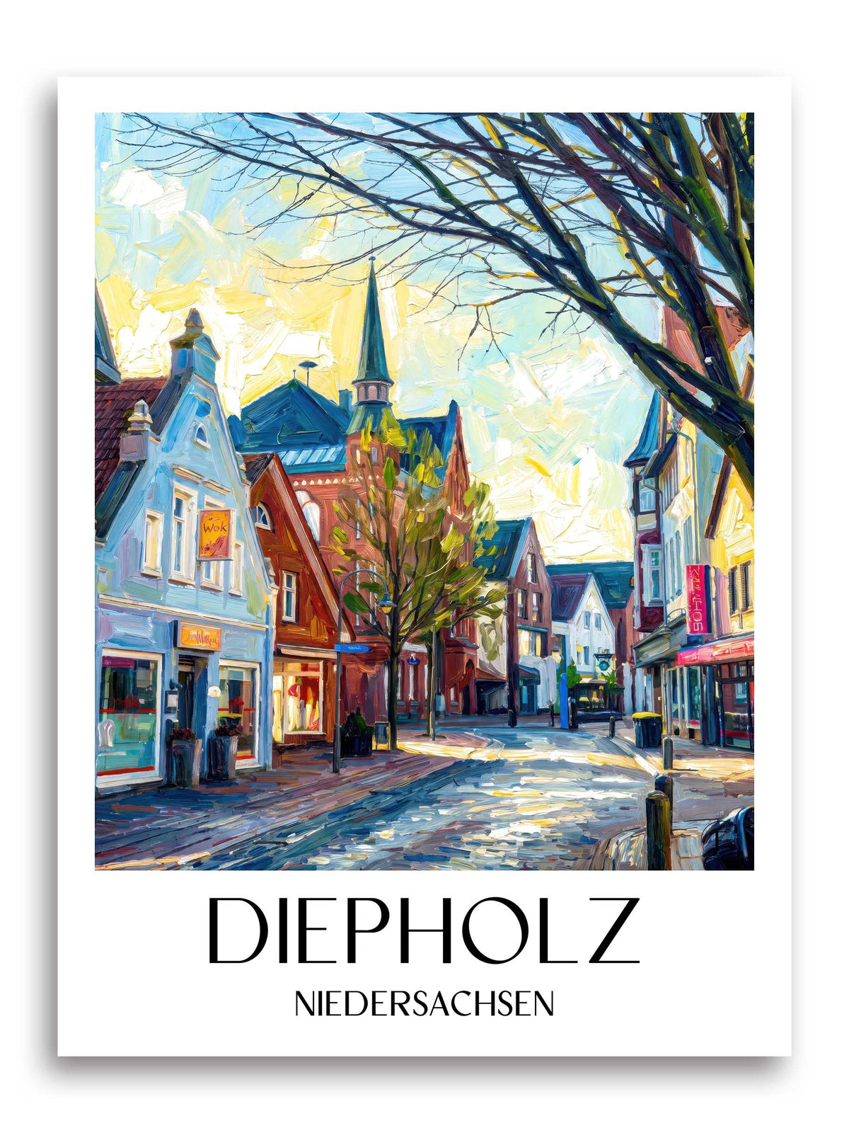 diepholz-niedersachsen-deutschland-poster-oil-painting-oelgemaelde