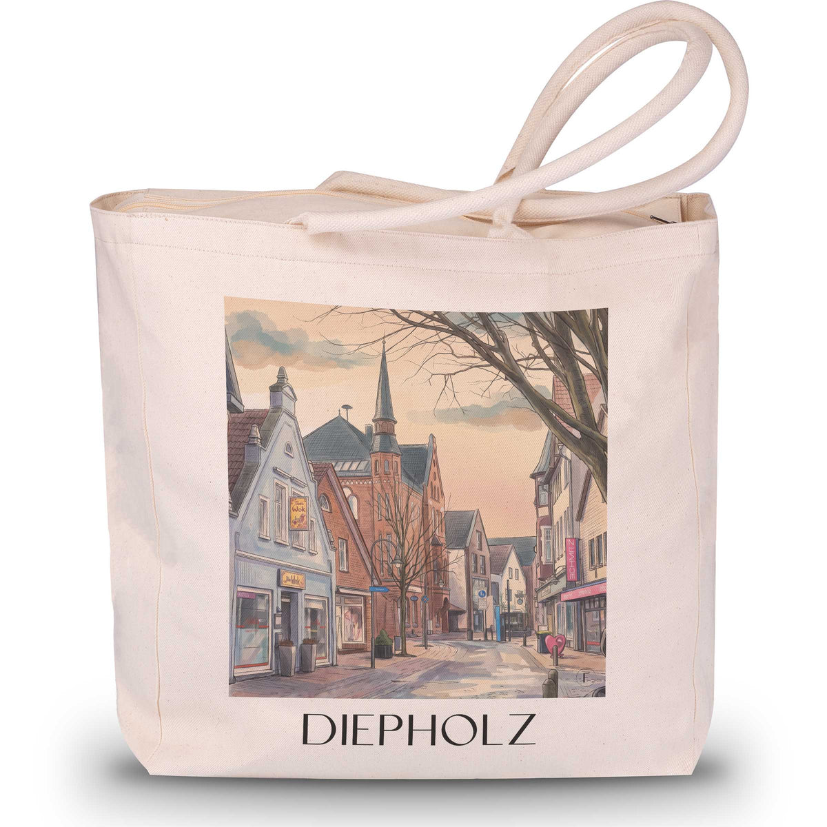 diepholz-niedersachsen-deutschland-einkaufstasche-aquarell
