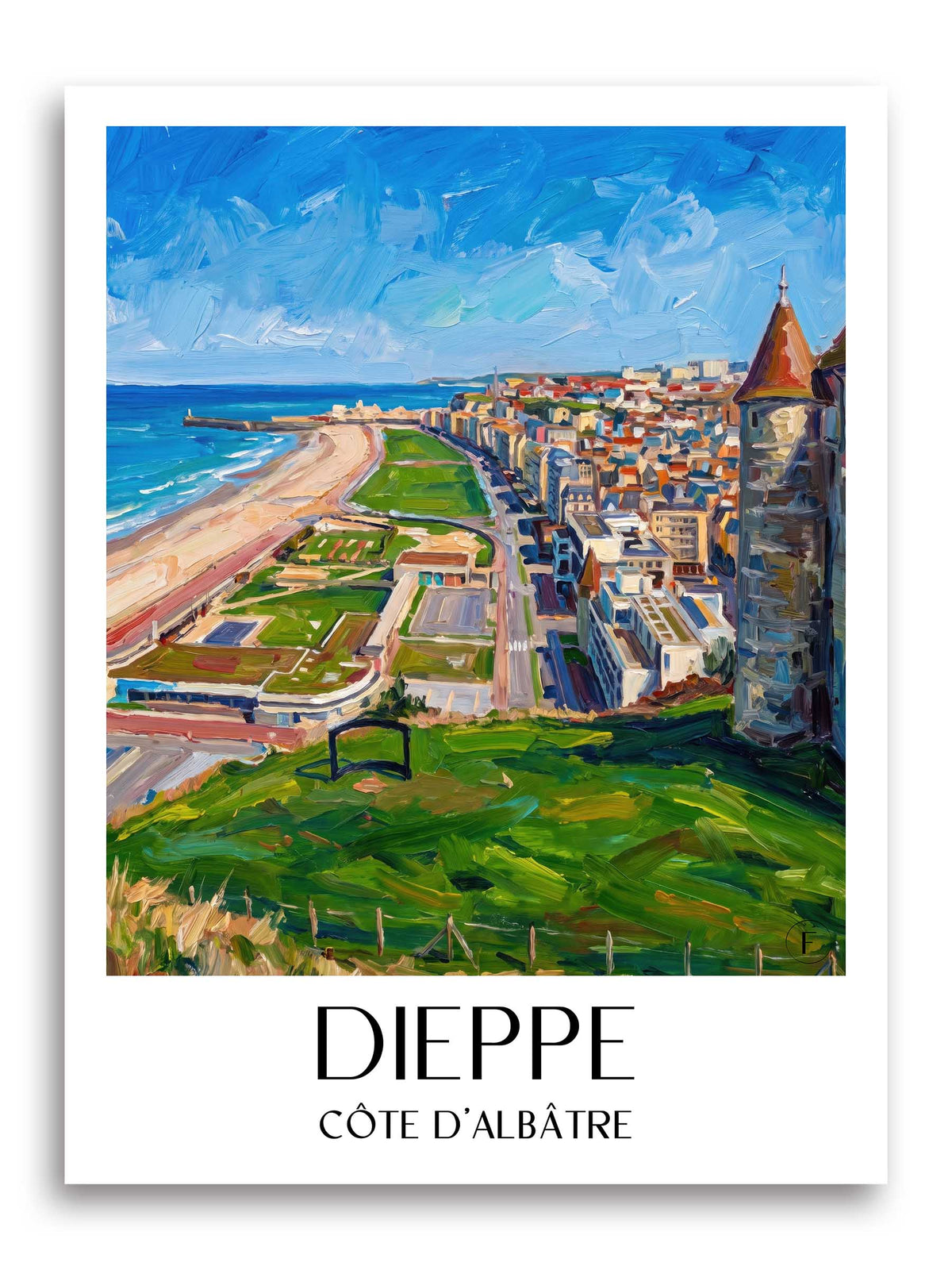 dieppe-côte-d'albâtre-frankreich-poster-oil-painting-oelgemaelde
