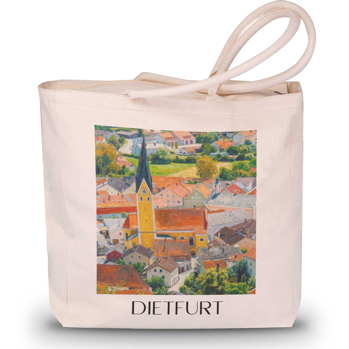 dietfurt--altmühltal-deutschland-einkaufstasche-oil-painting-oelgemaelde