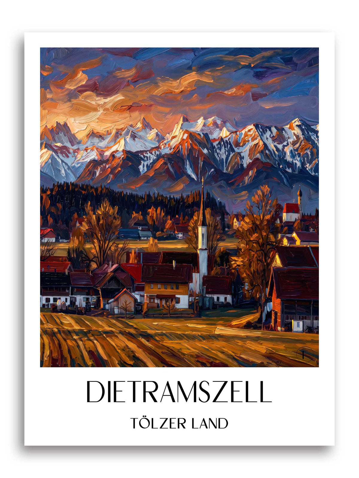dietramszell-tölzer-land-deutschland-poster-oil-painting-oelgemaelde