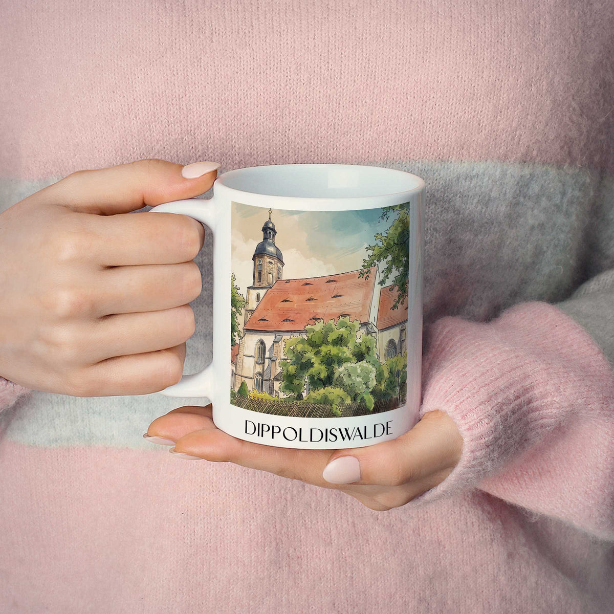 dippoldiswalde-osterzgebirge-deutschland-kaffeebecher-aquarell