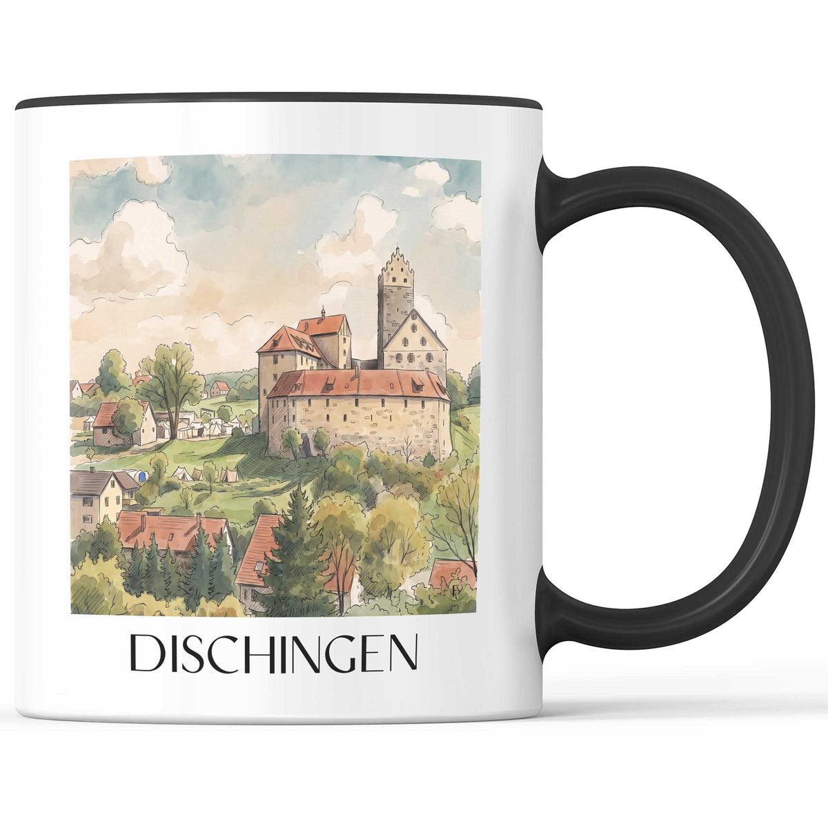 dischingen-ostalb-deutschland-kaffeebecher-aquarell