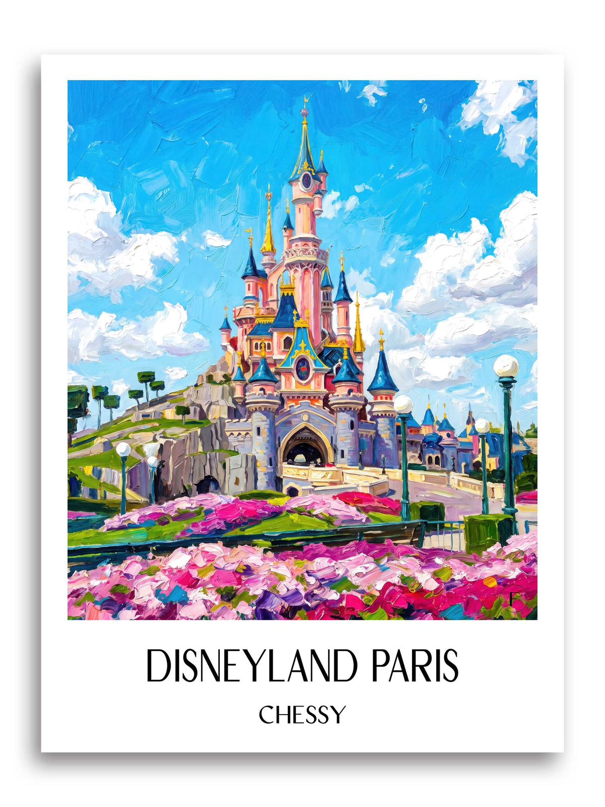 Disneyland Paris Poster - Chessy - Frankreich Kunstdruck - Ölgemälde von A4 bis A1 - favplace