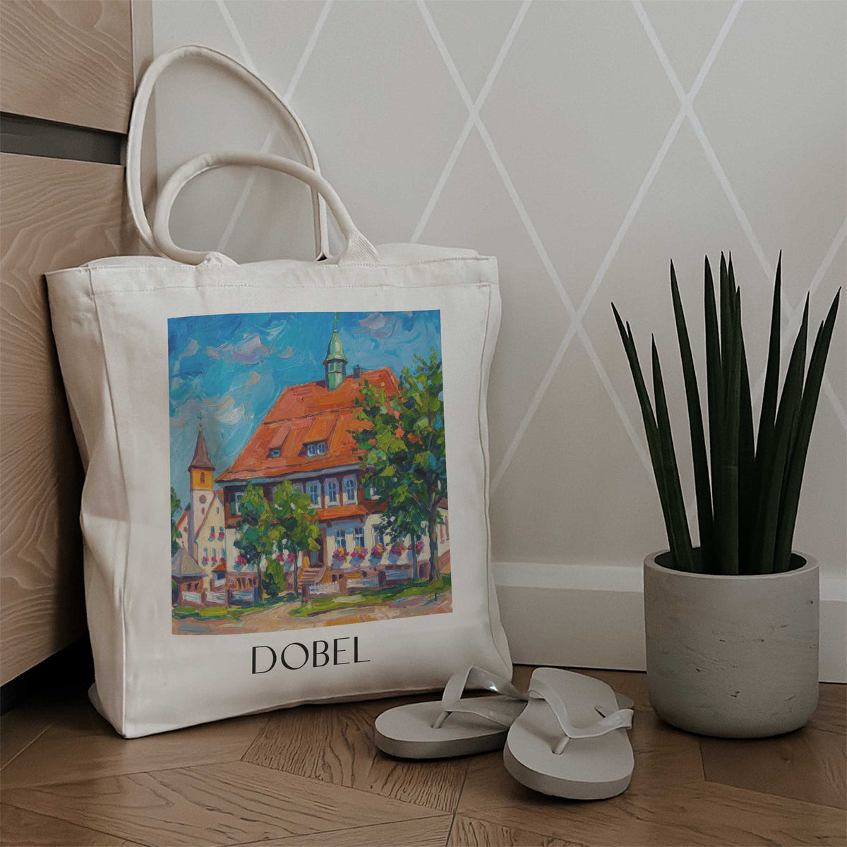 dobel-nordschwarzwald-deutschland-einkaufstasche-oil-painting-oelgemaelde