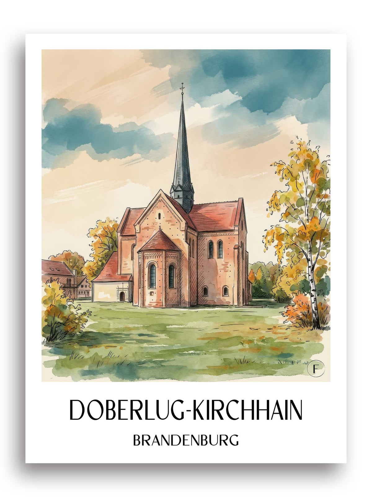 doberlug-kirchhain-brandenburg-deutschland-poster-aquarell