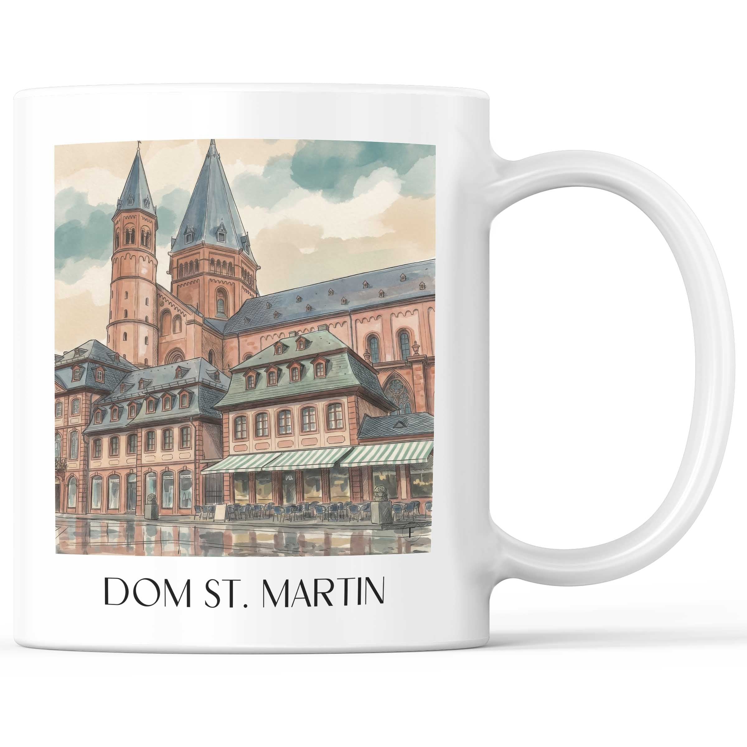 dom-st.-martin-mainz-deutschland-kaffeebecher-aquarell