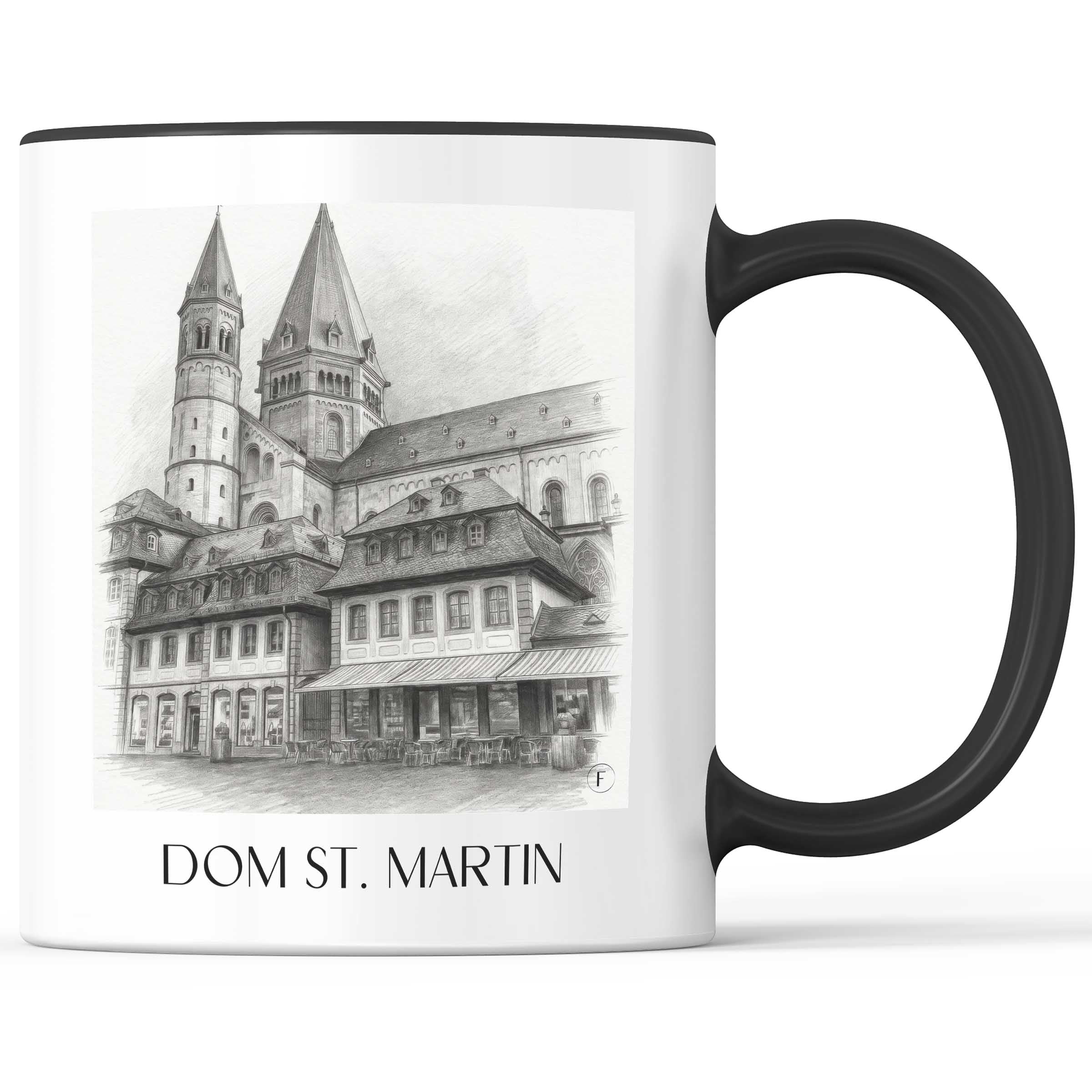 dom-st.-martin-mainz-deutschland-kaffeebecher-bleistift-zeichnung-drawing