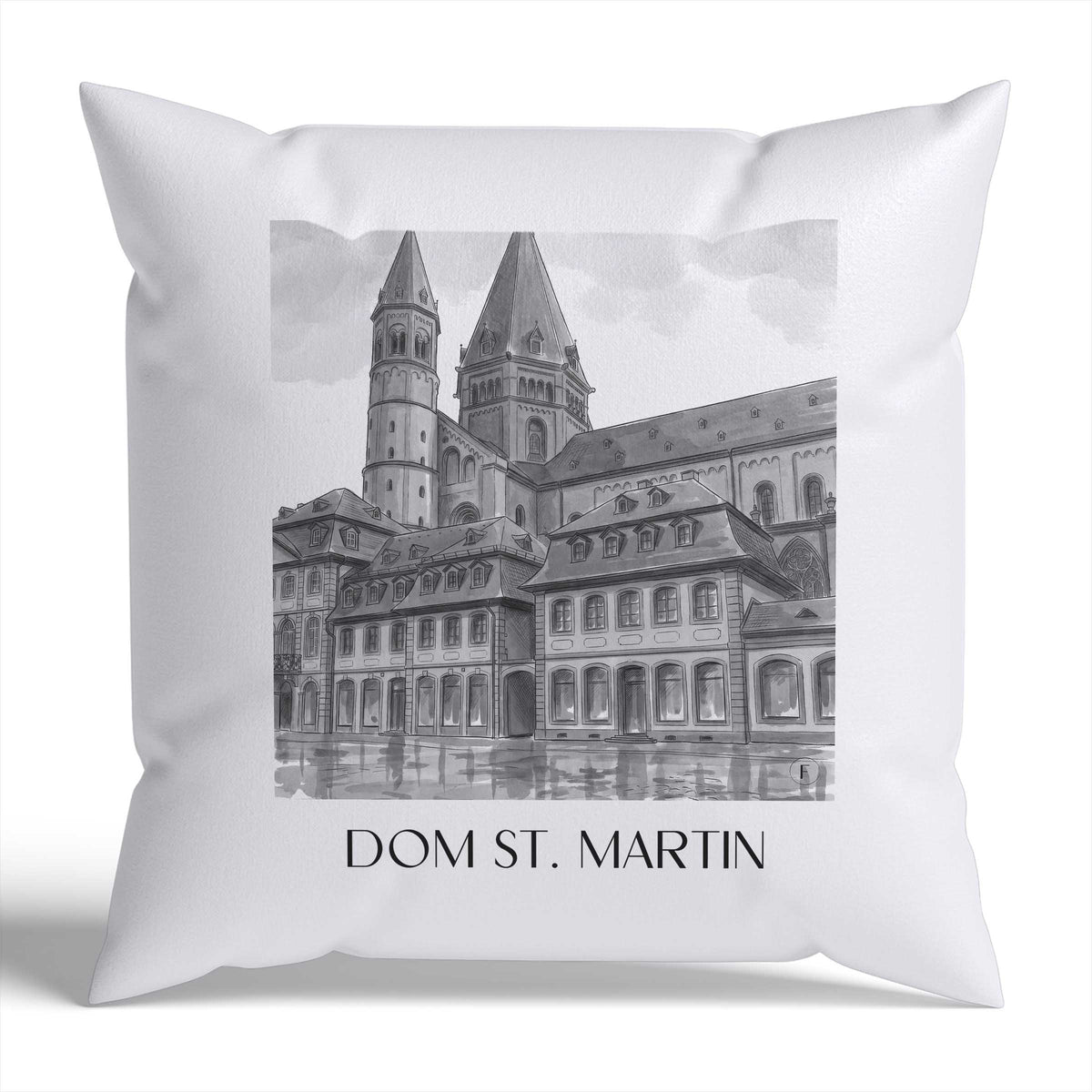dom-st.-martin-mainz-deutschland-kissenbezug-aquarell-schwarz-weiss
