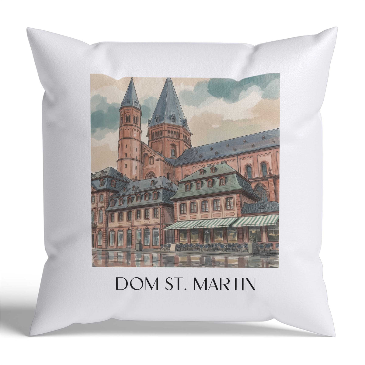 dom-st.-martin-mainz-deutschland-kissenbezug-aquarell