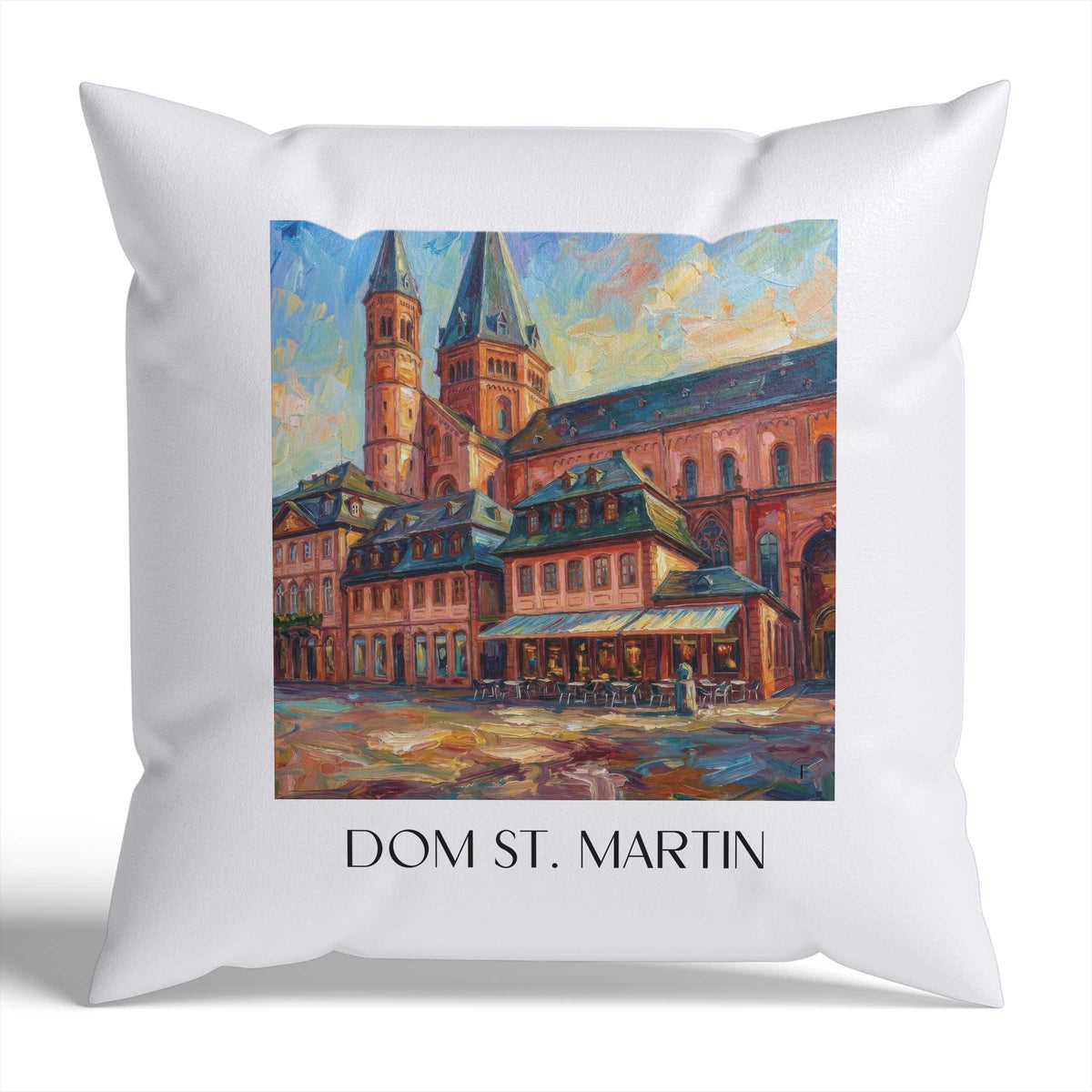 dom-st.-martin-mainz-deutschland-kissenbezug-oil-painting-oelgemaelde