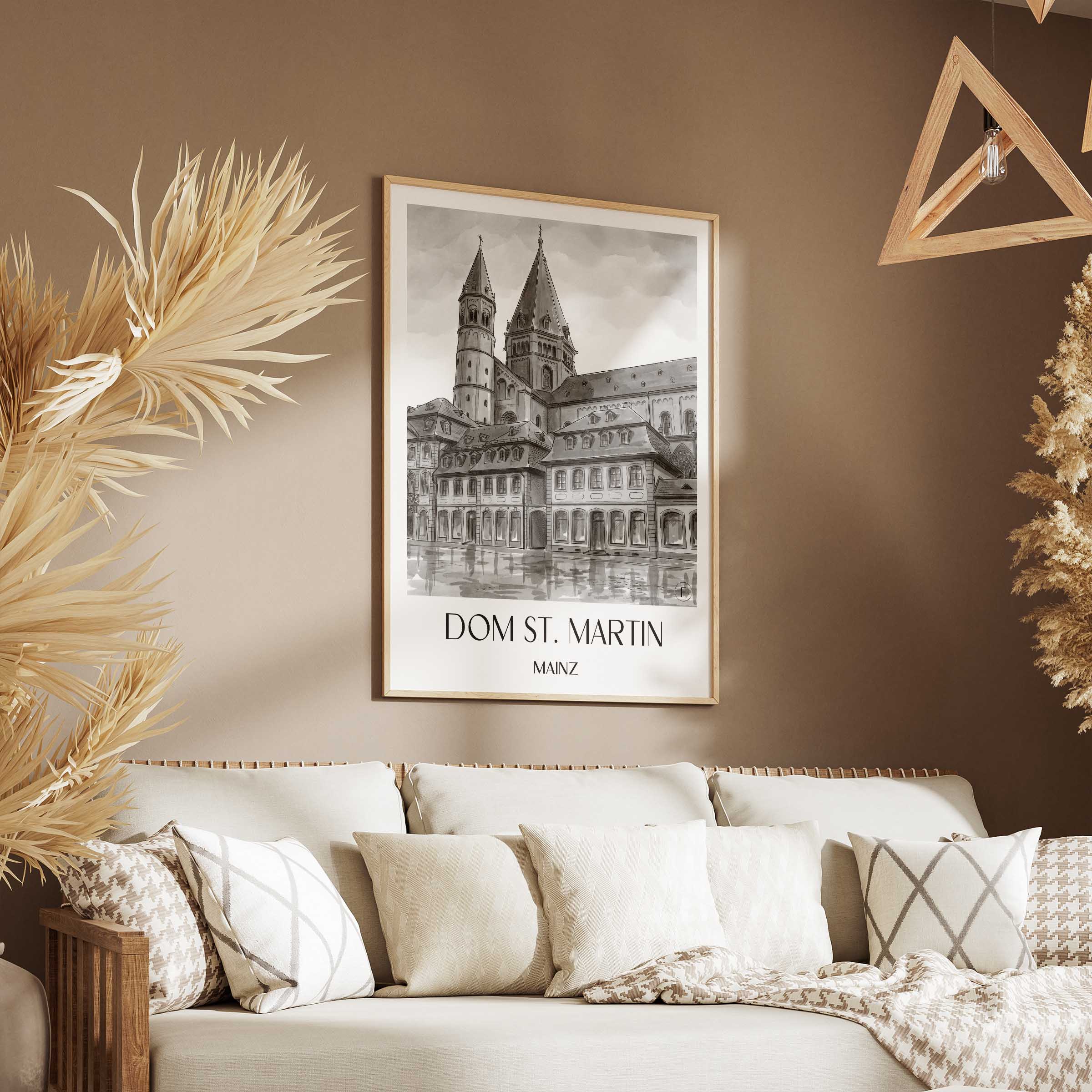 dom-st.-martin-mainz-deutschland-poster-aquarell-schwarz-weiss