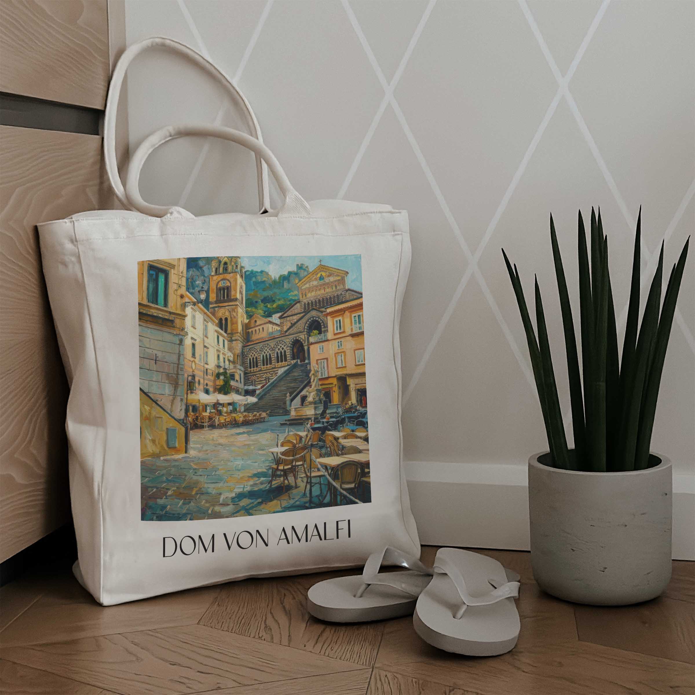 dom-von-amalfi-kampanien-italien-einkaufstasche-oil-painting-oelgemaelde
