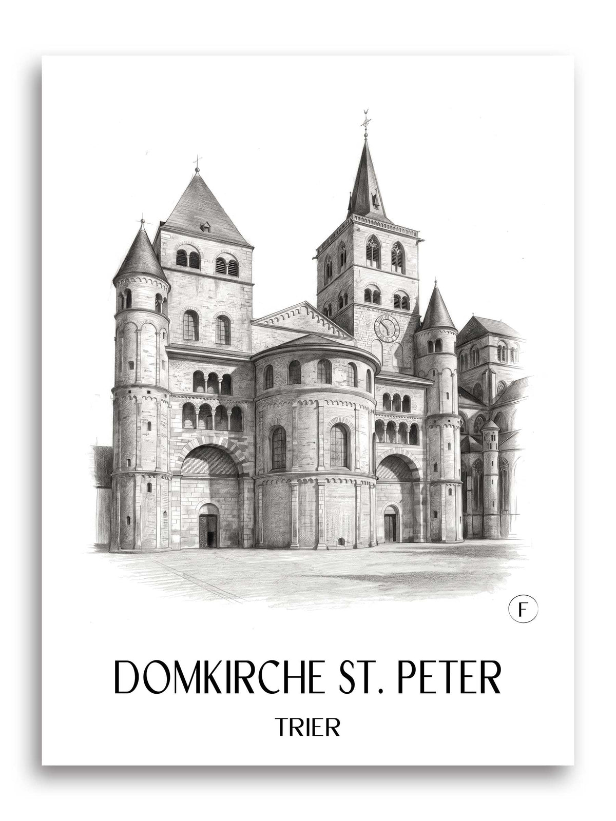 domkirche-st.-peter-trier-deutschland-poster-bleistift-zeichnung-drawing