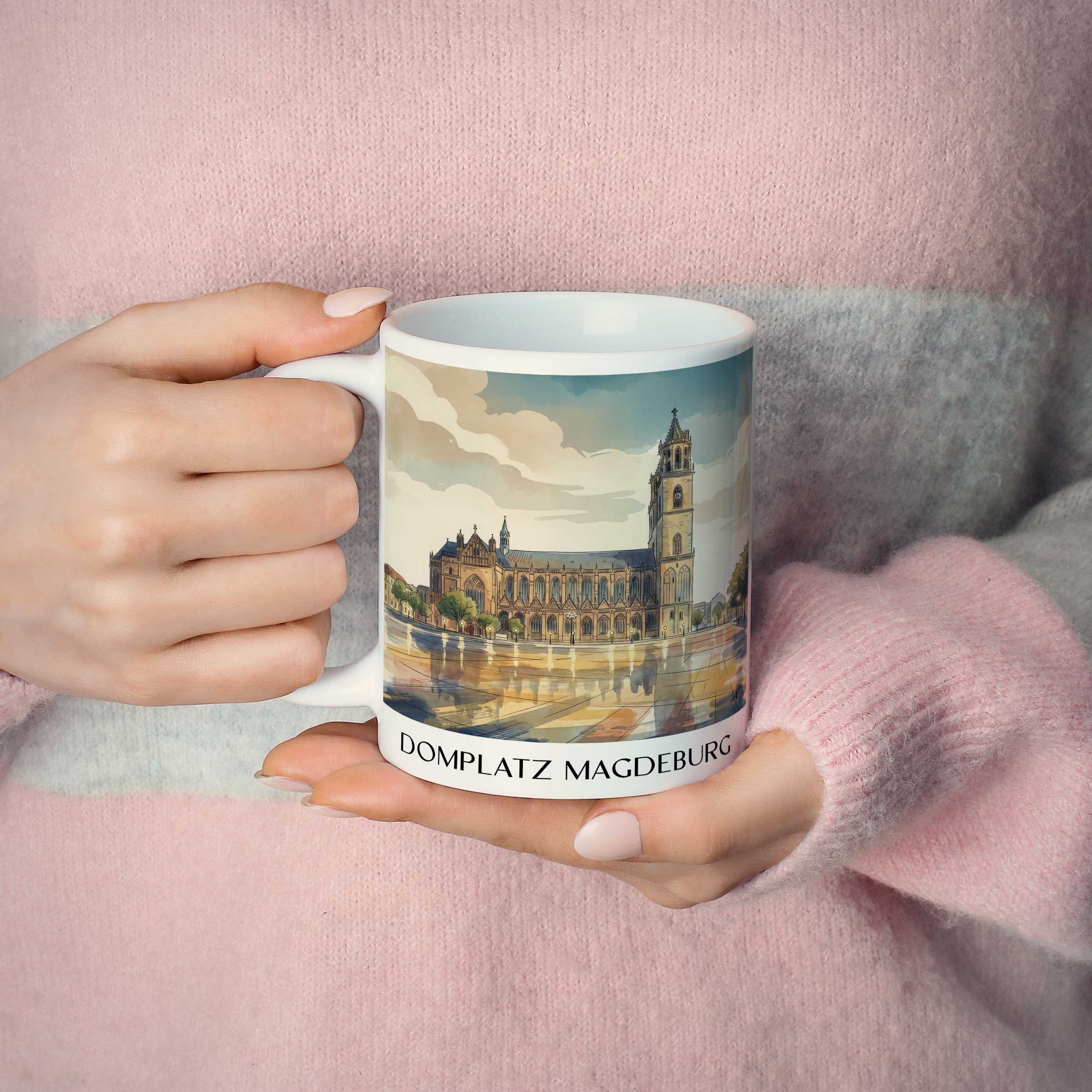 domplatz-magdeburg-deutschland-kaffeebecher-aquarell