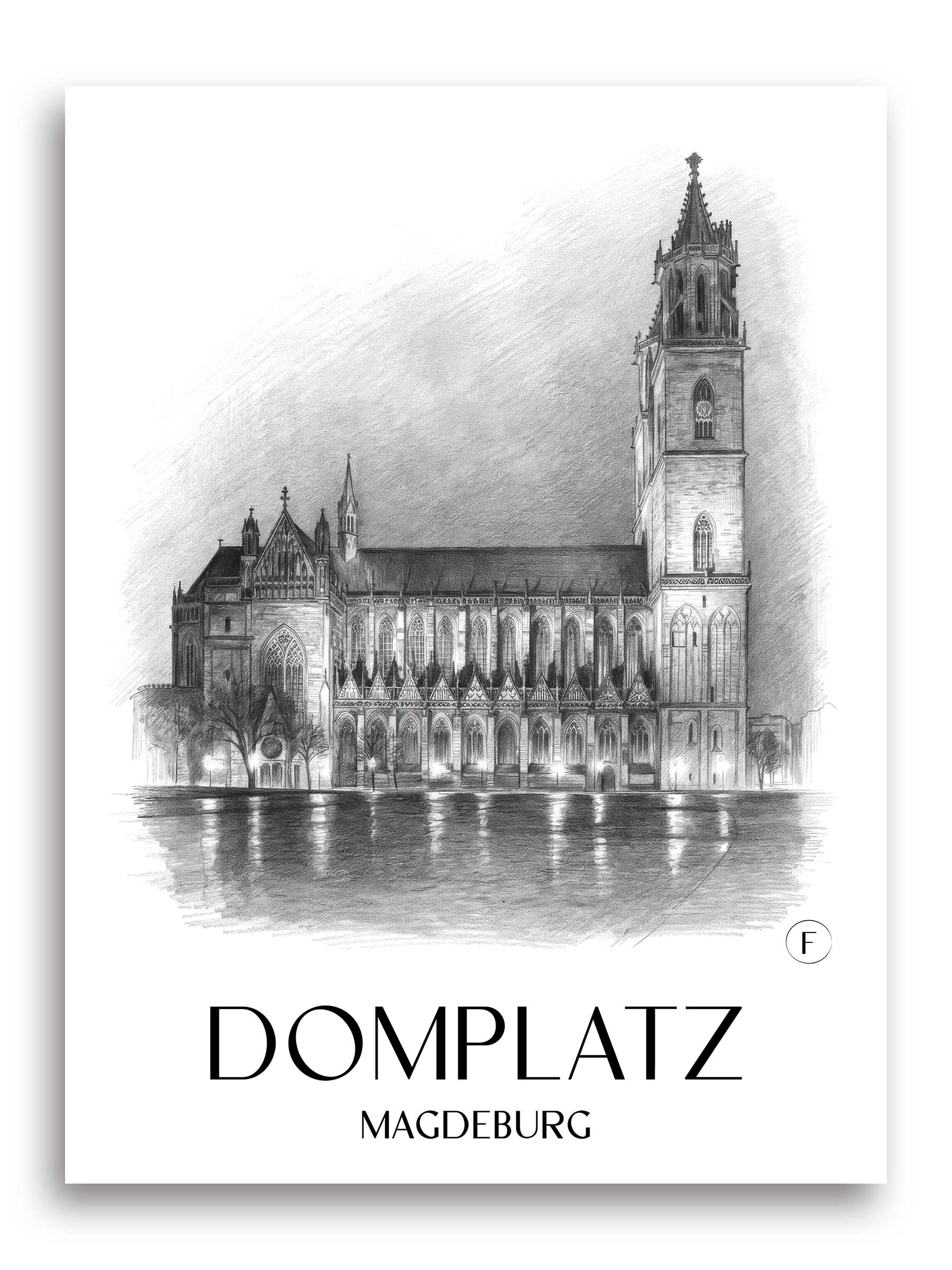 domplatz-magdeburg-deutschland-poster-bleistift-zeichnung-drawing