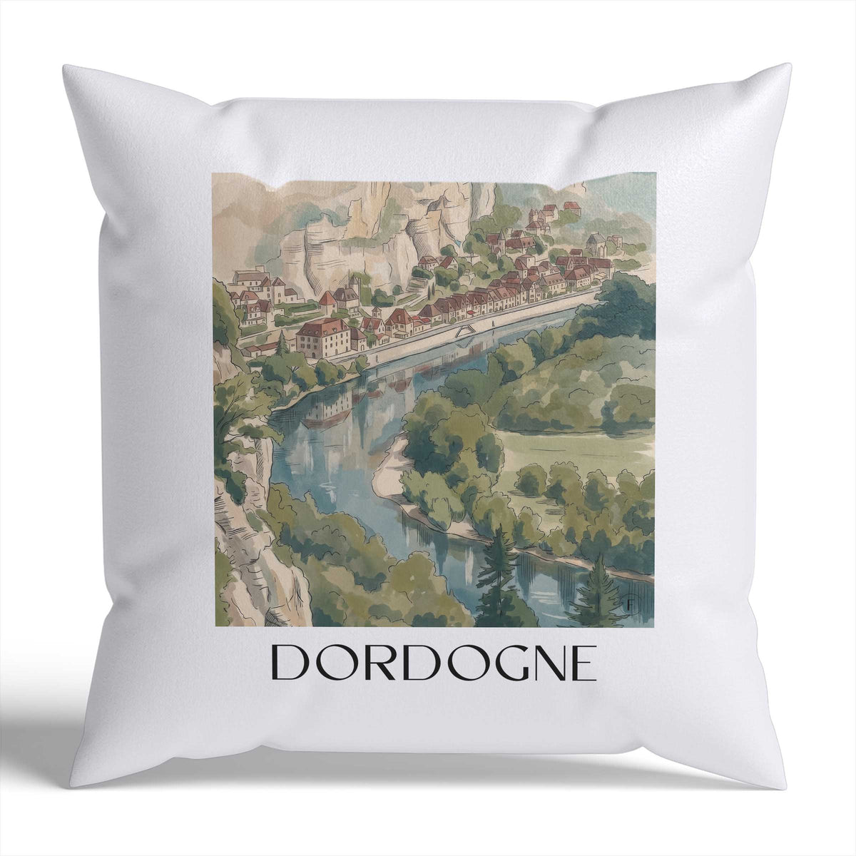 dordogne-frankreich-frankreich-kissenbezug-aquarell