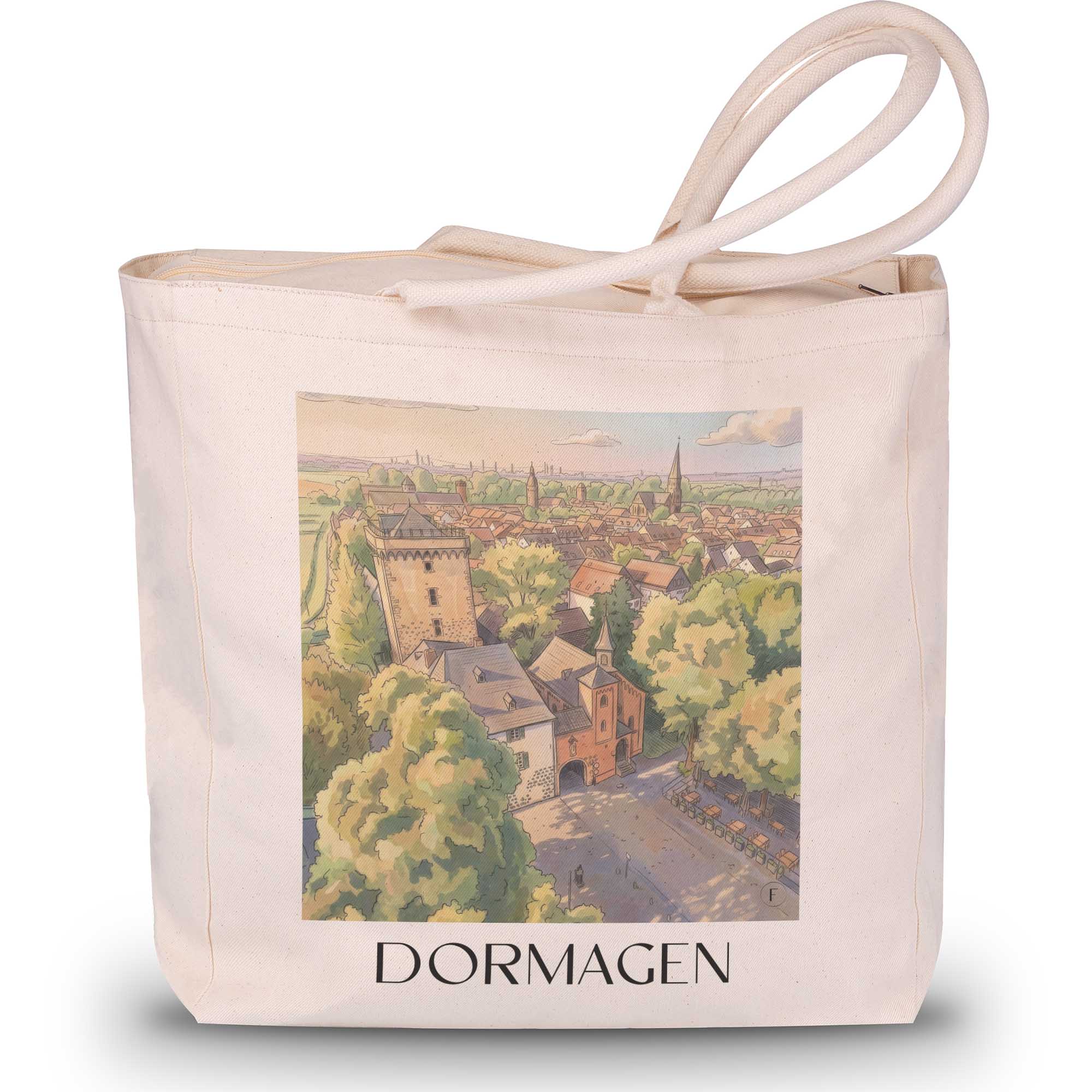 dormagen-rheinland-deutschland-einkaufstasche-aquarell