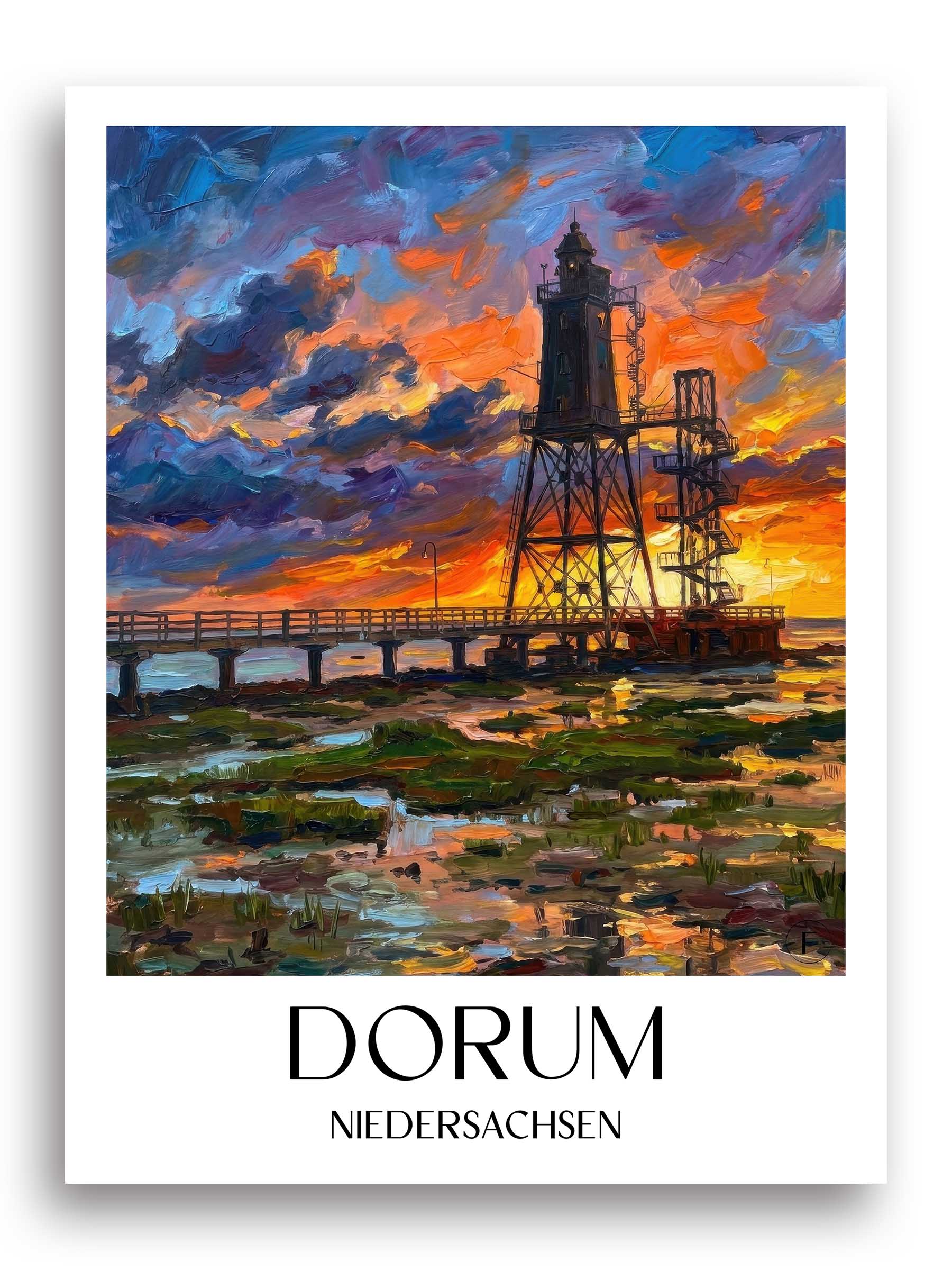 dorum-niedersachsen-deutschland-poster-oil-painting-oelgemaelde