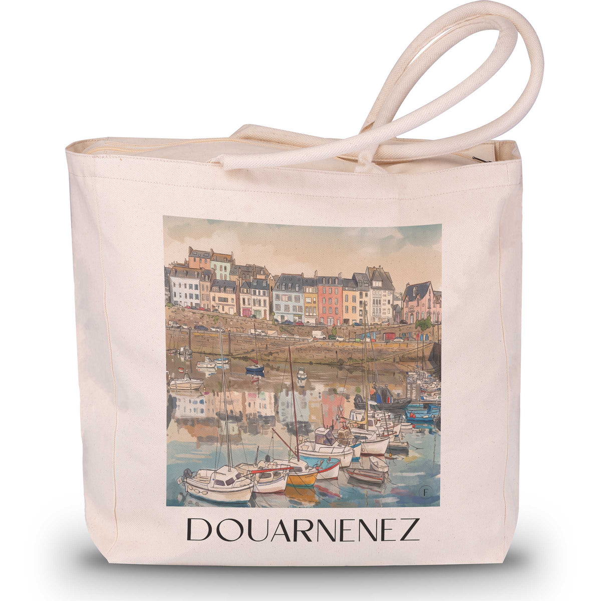 douarnenez-cornouaille-frankreich-einkaufstasche-aquarell