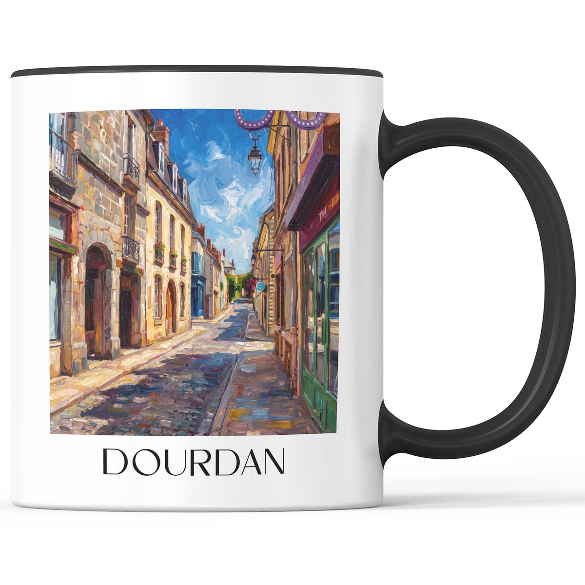 dourdan-hurepoix-frankreich-kaffeebecher-oil-painting-oelgemaelde