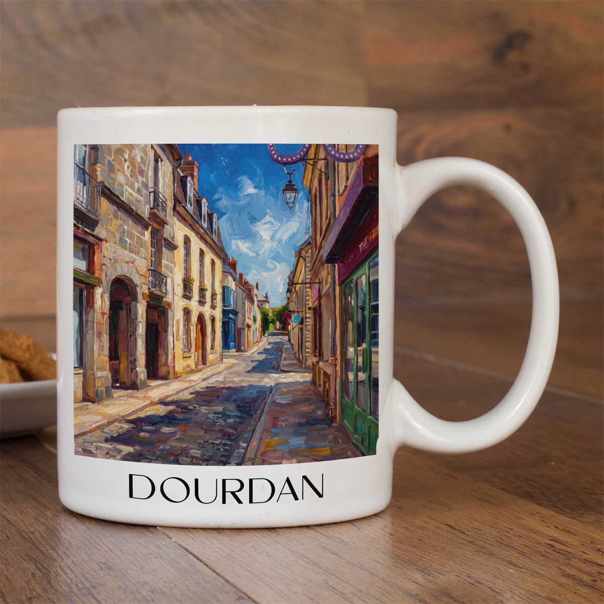 dourdan-hurepoix-frankreich-kaffeebecher-oil-painting-oelgemaelde