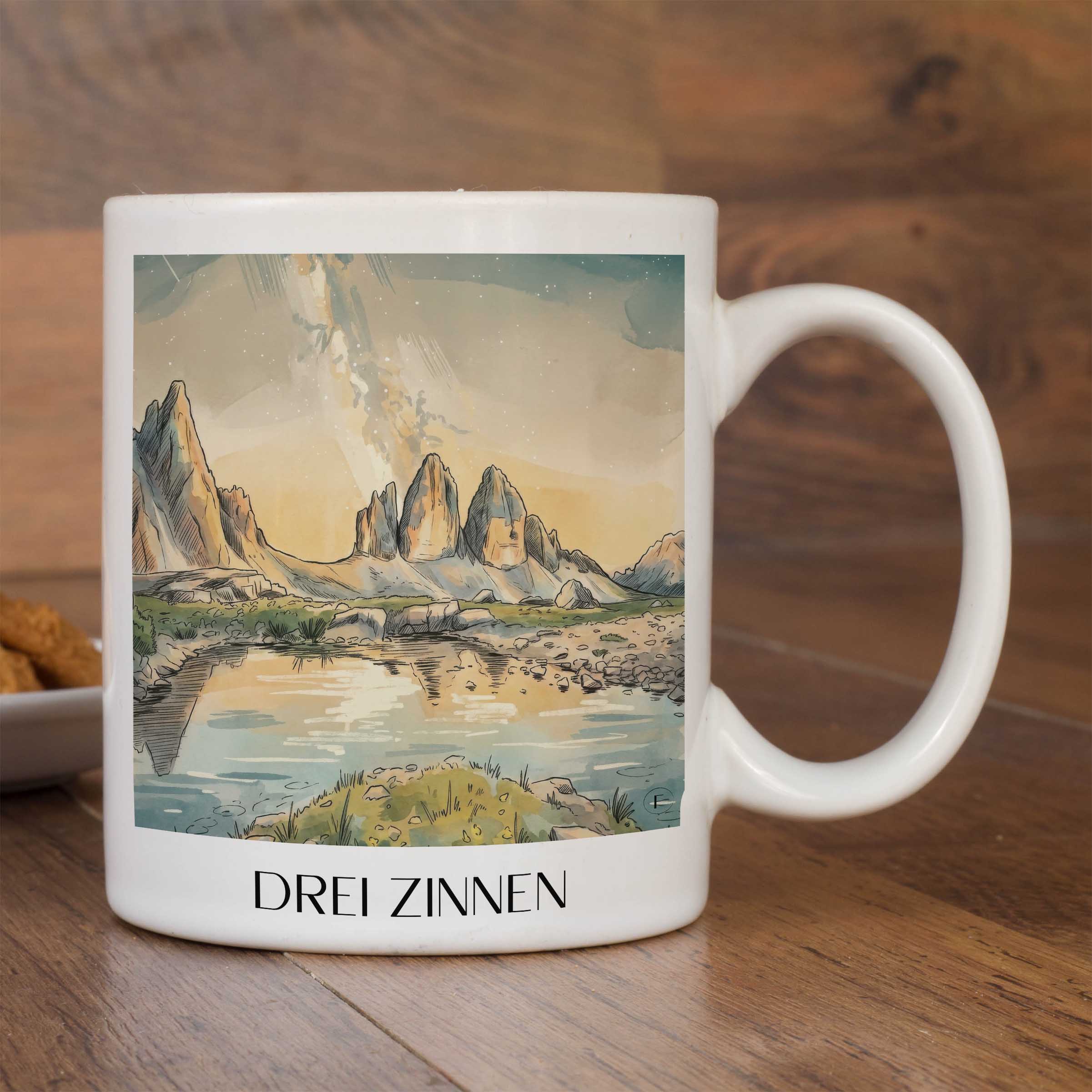 drei-zinnen-sextner-dolomiten-italien-kaffeebecher-aquarell