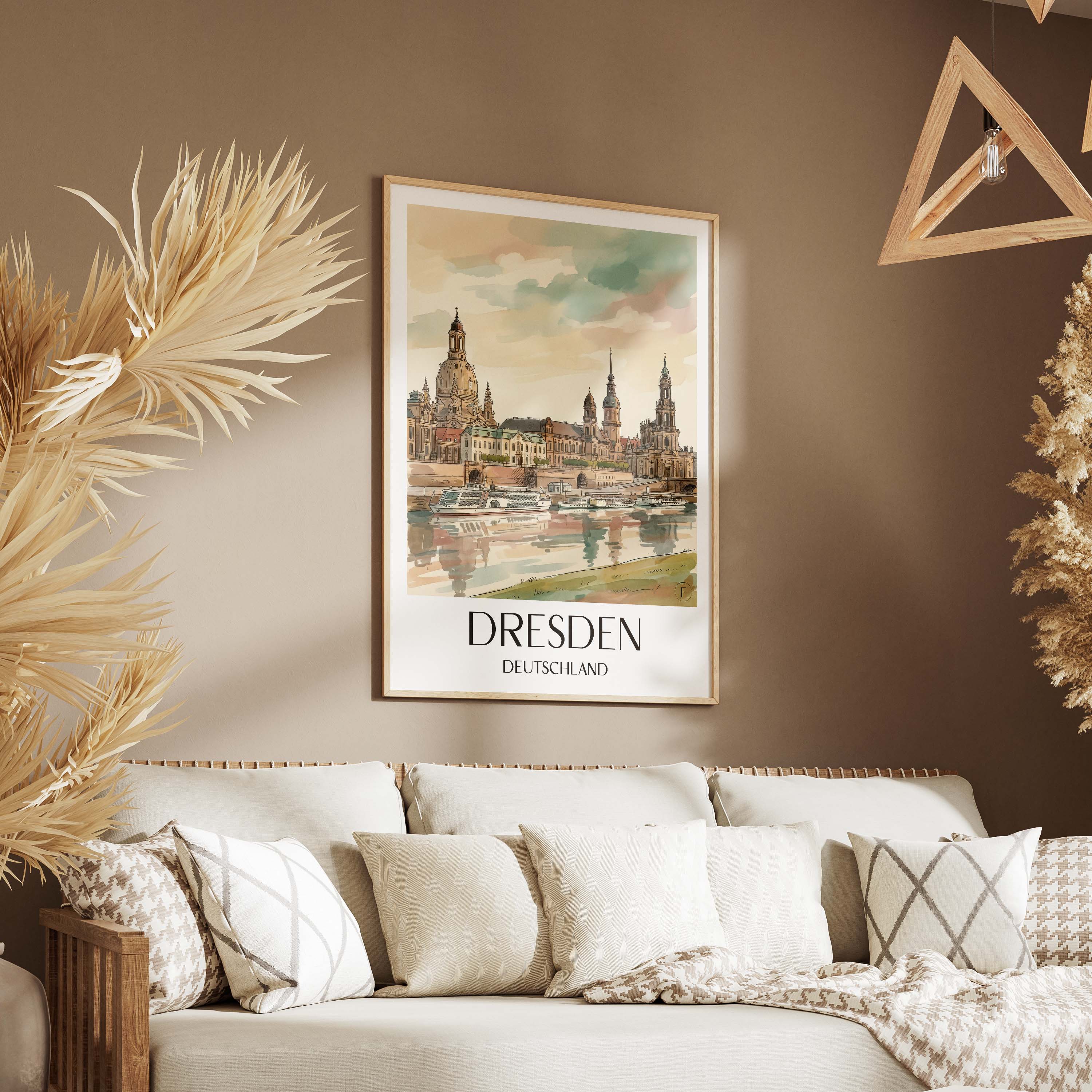 dresden-deutschland-poster-aquarell