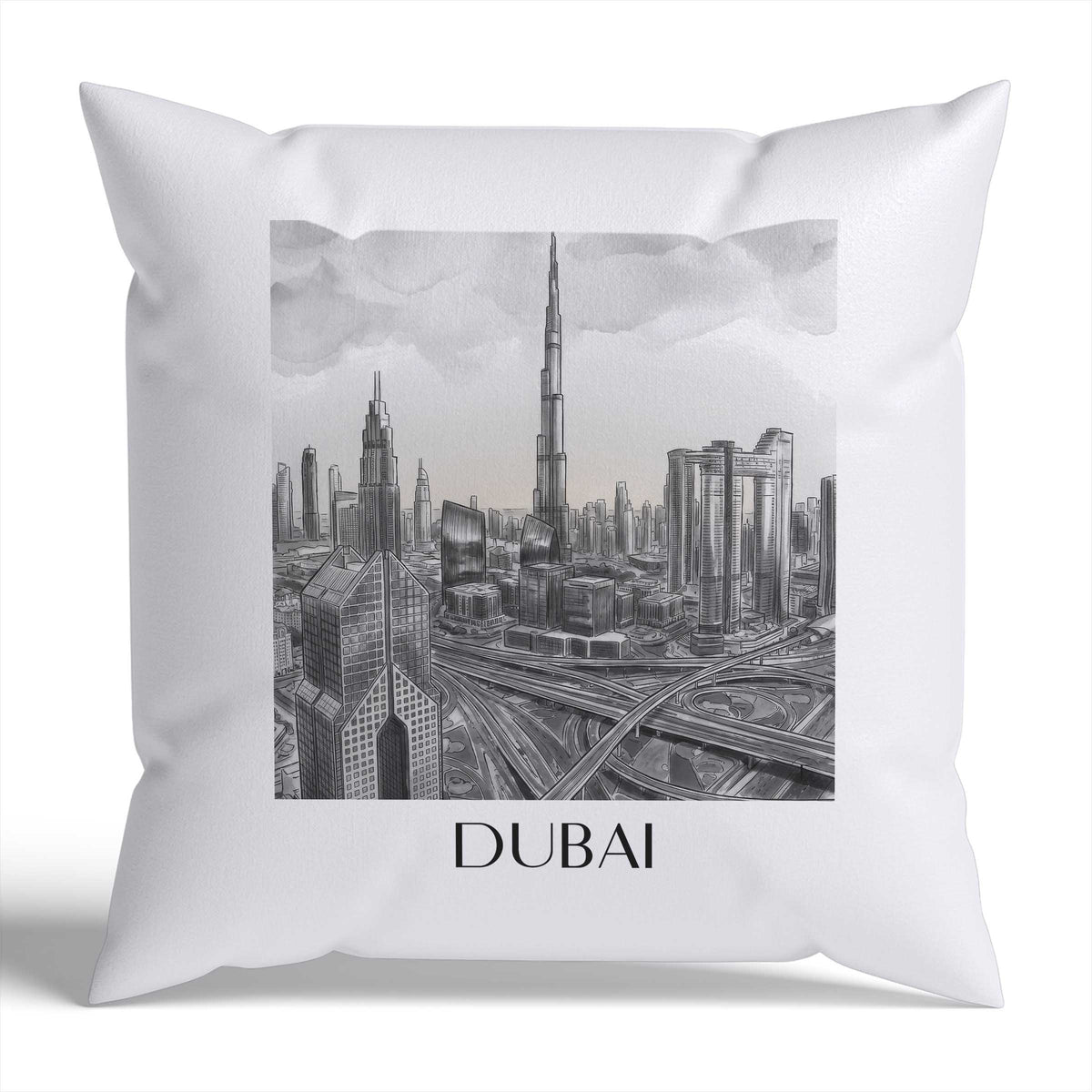 dubai-vereinigte-arabische-emirate-vereinigte-arabische-emirate-kissenbezug-aquarell-schwarz-weiss