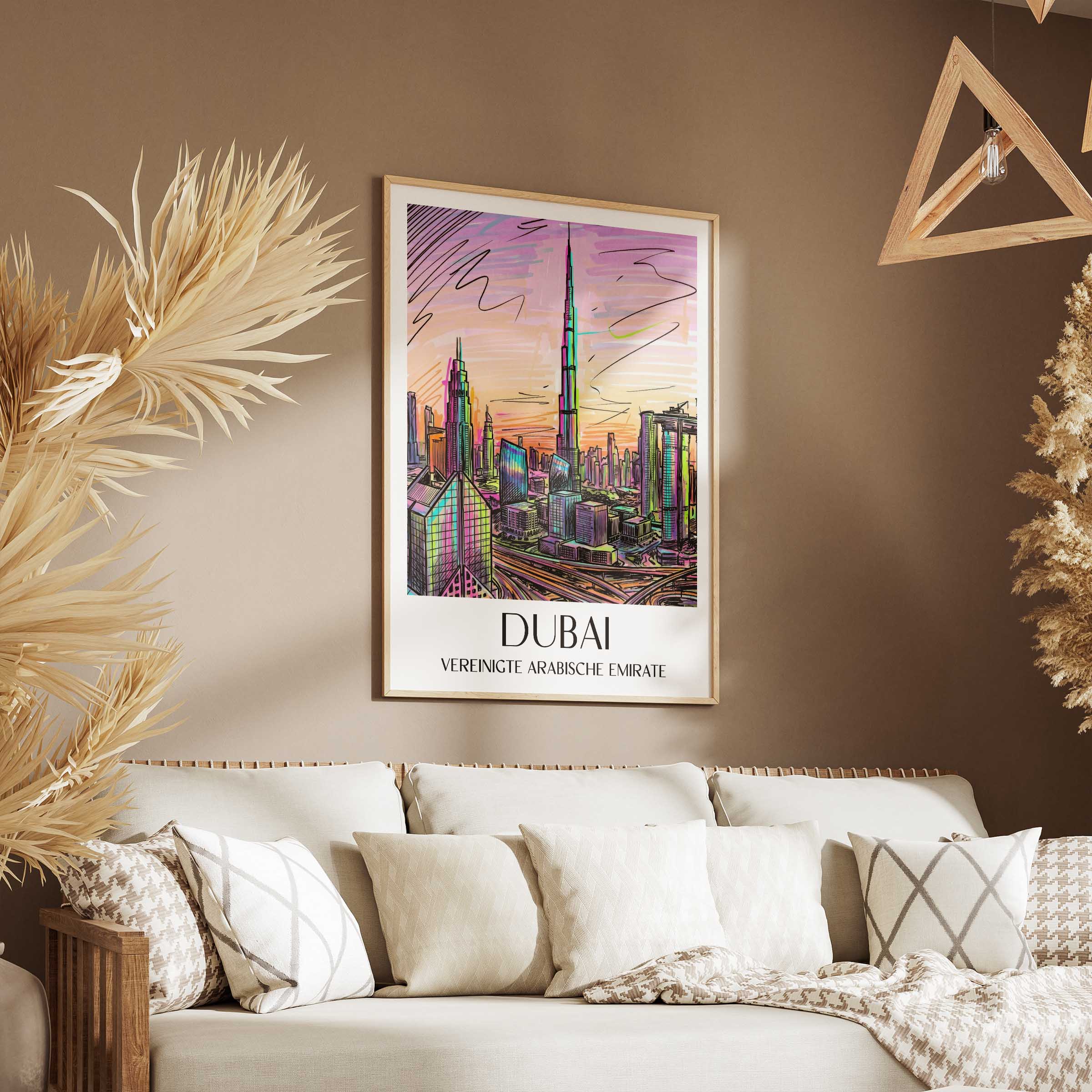 dubai-vereinigte-arabische-emirate-poster-graffiti
