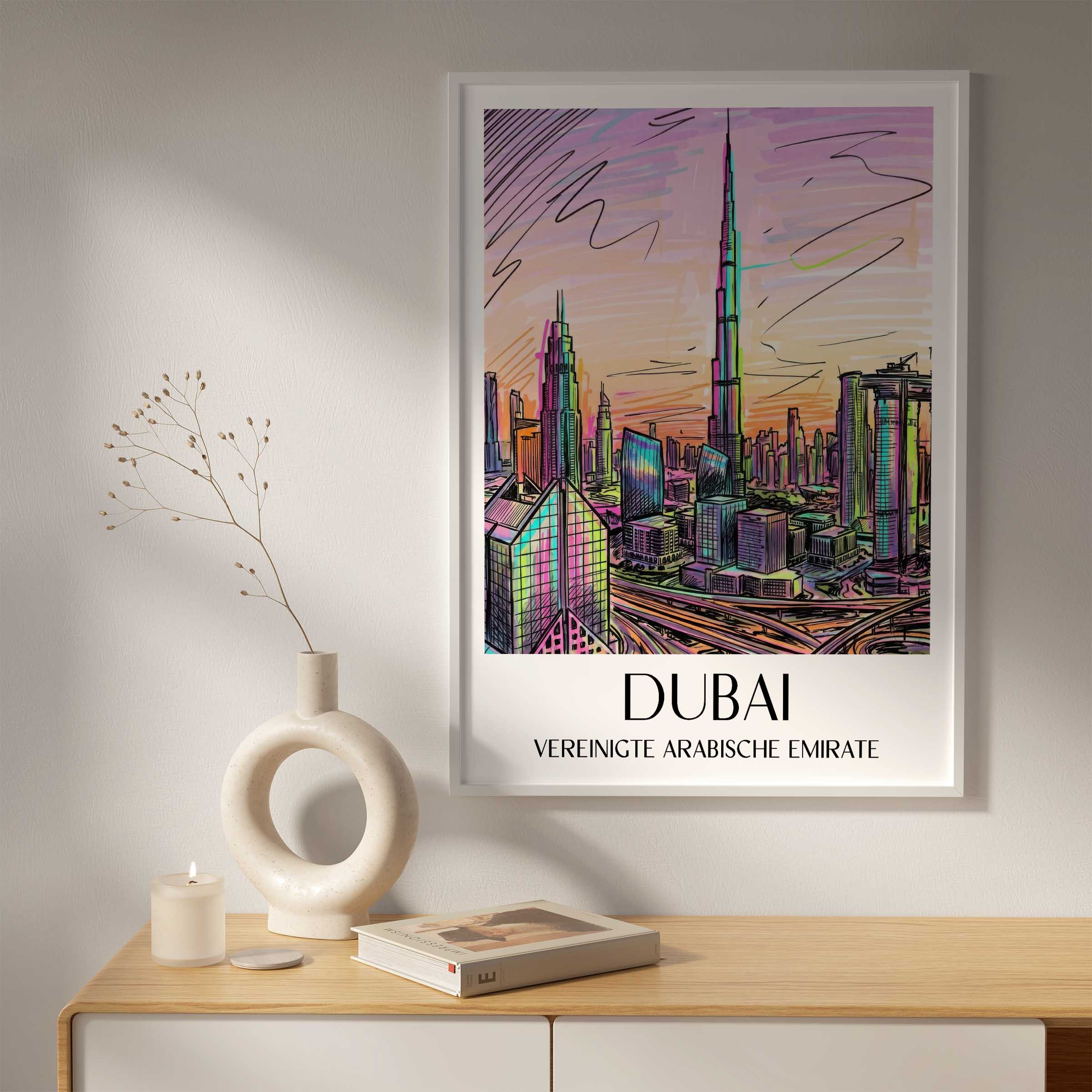 dubai-vereinigte-arabische-emirate-poster-graffiti