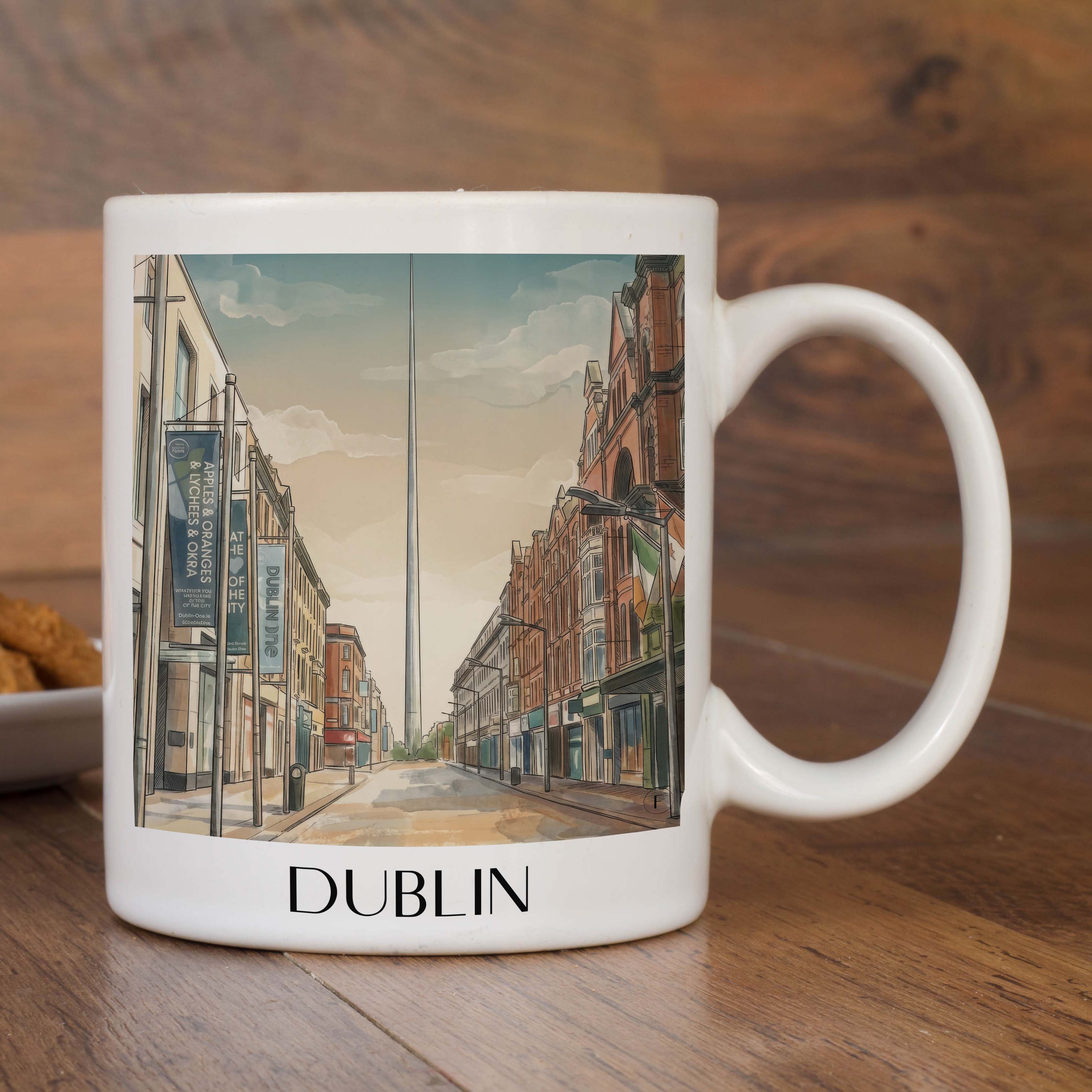 dublin-irland-kaffeebecher-aquarell