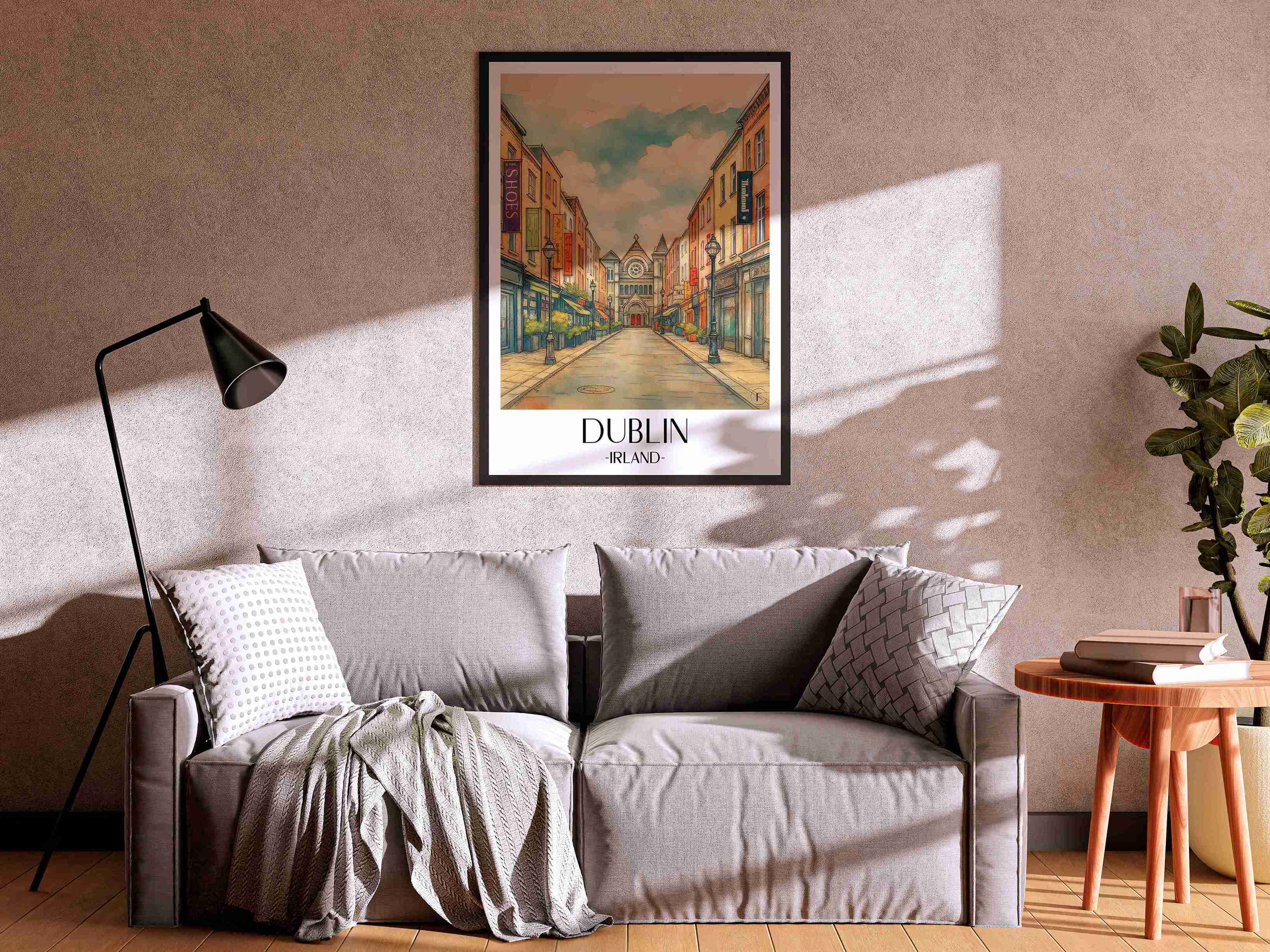 dublin-irland-poster-aquarell