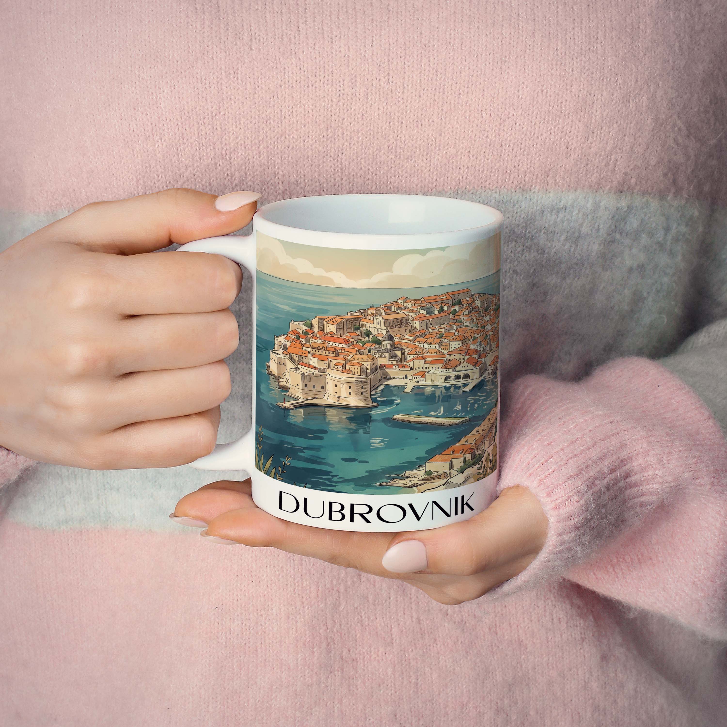 dubrovnik-kroatien-kaffeebecher-aquarell