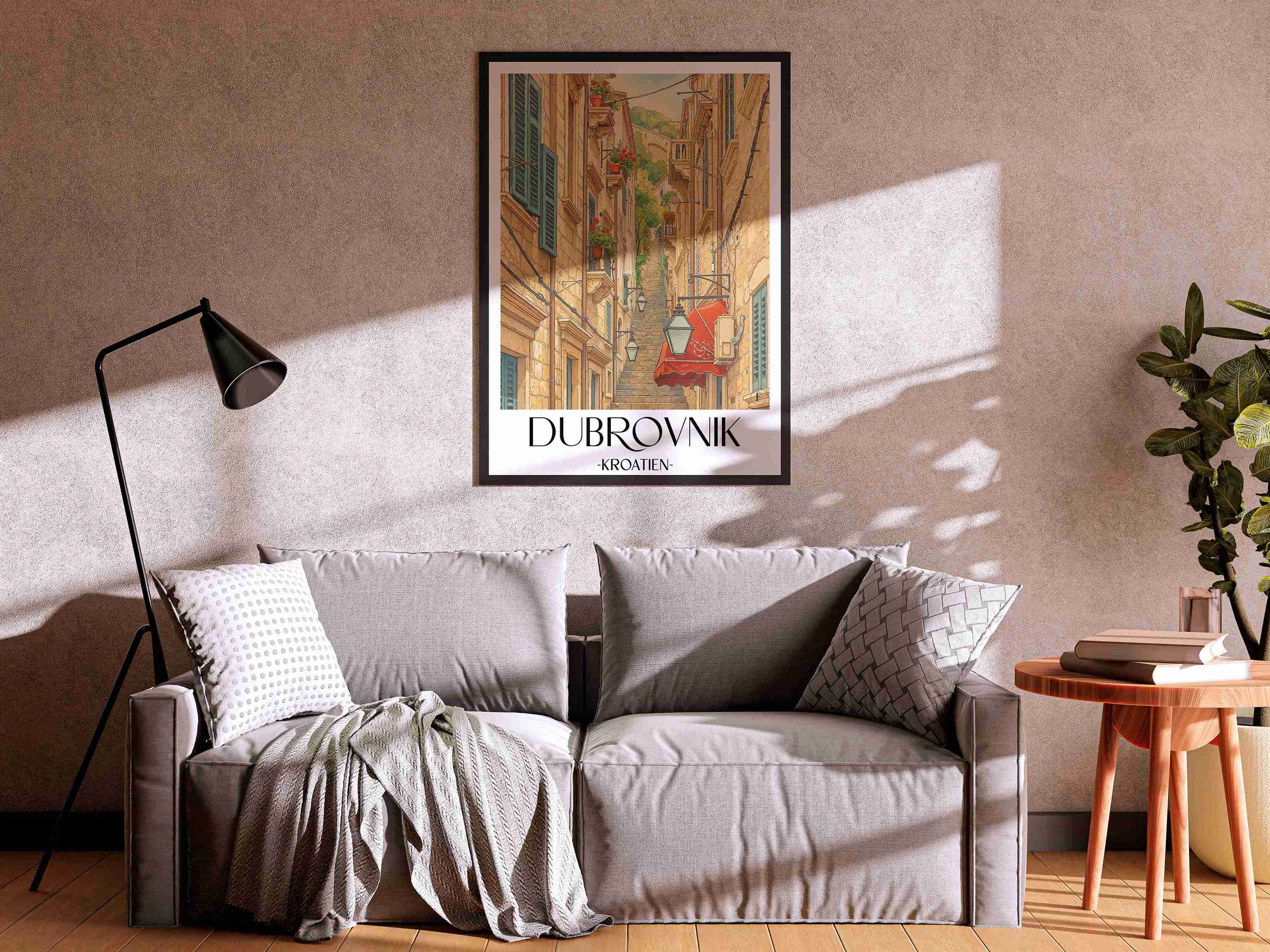 dubrovnik-kroatien-poster-aquarell