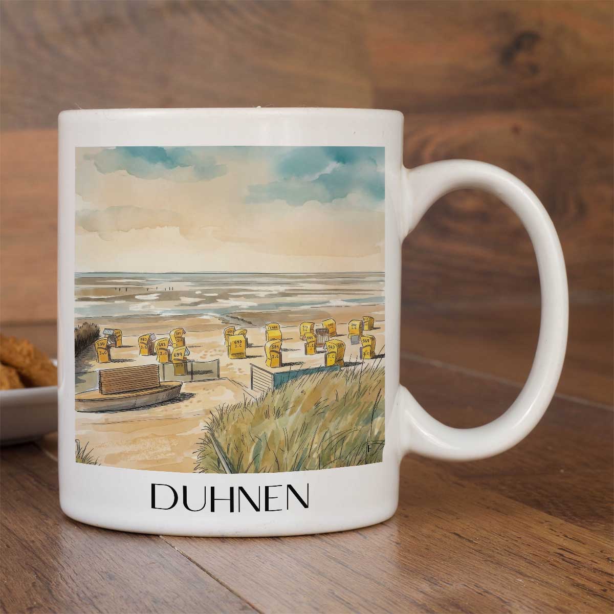 duhnen-nordseeküste-deutschland-kaffeebecher-aquarell
