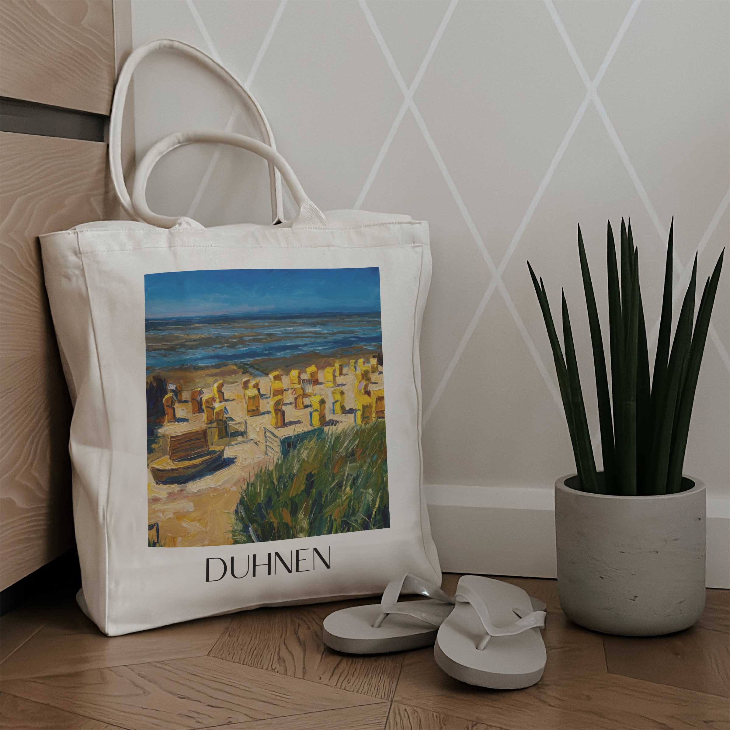 duhnen-nordseeküste-deutschland-einkaufstasche-oil-painting-oelgemaelde