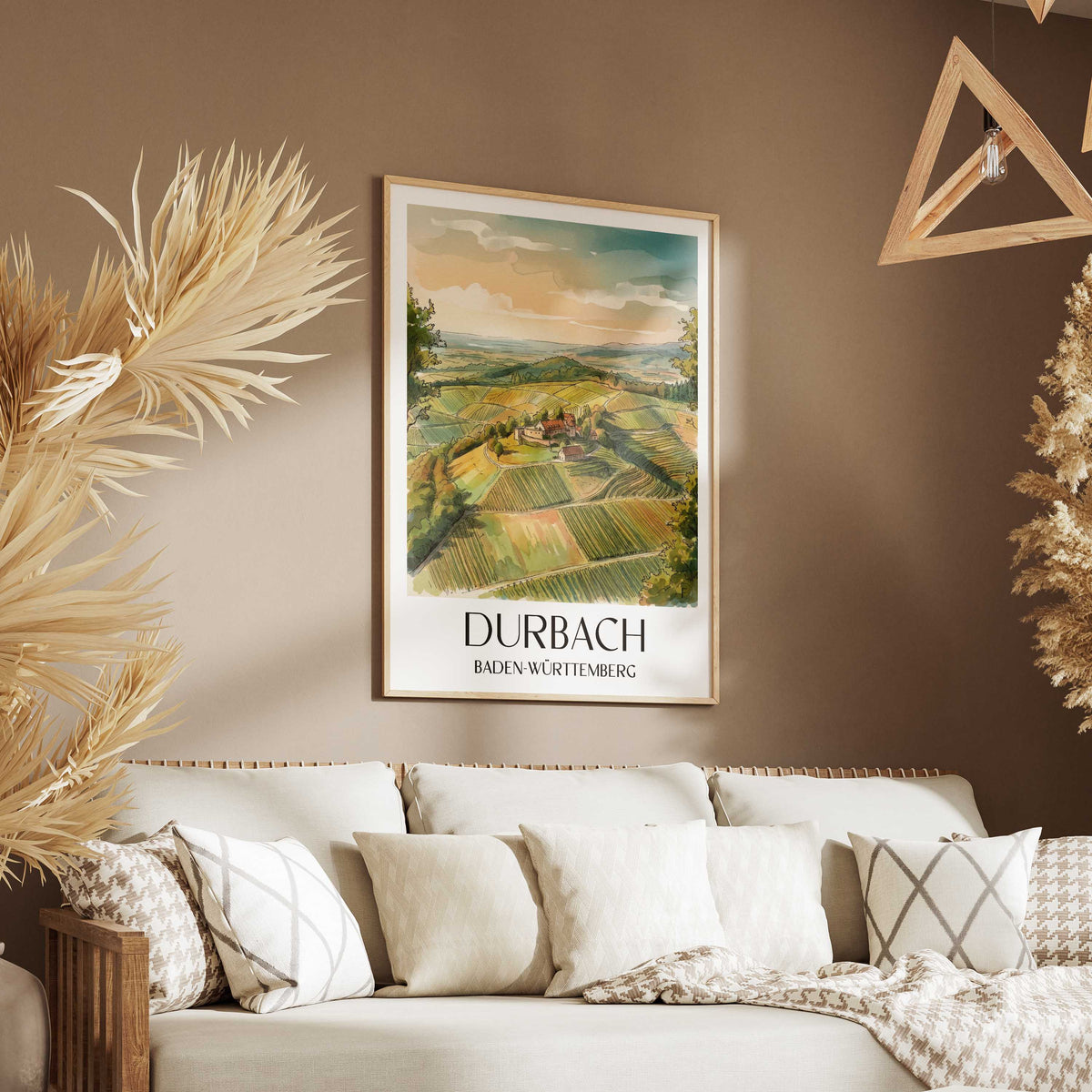 durbach-baden-württemberg-deutschland-poster-aquarell