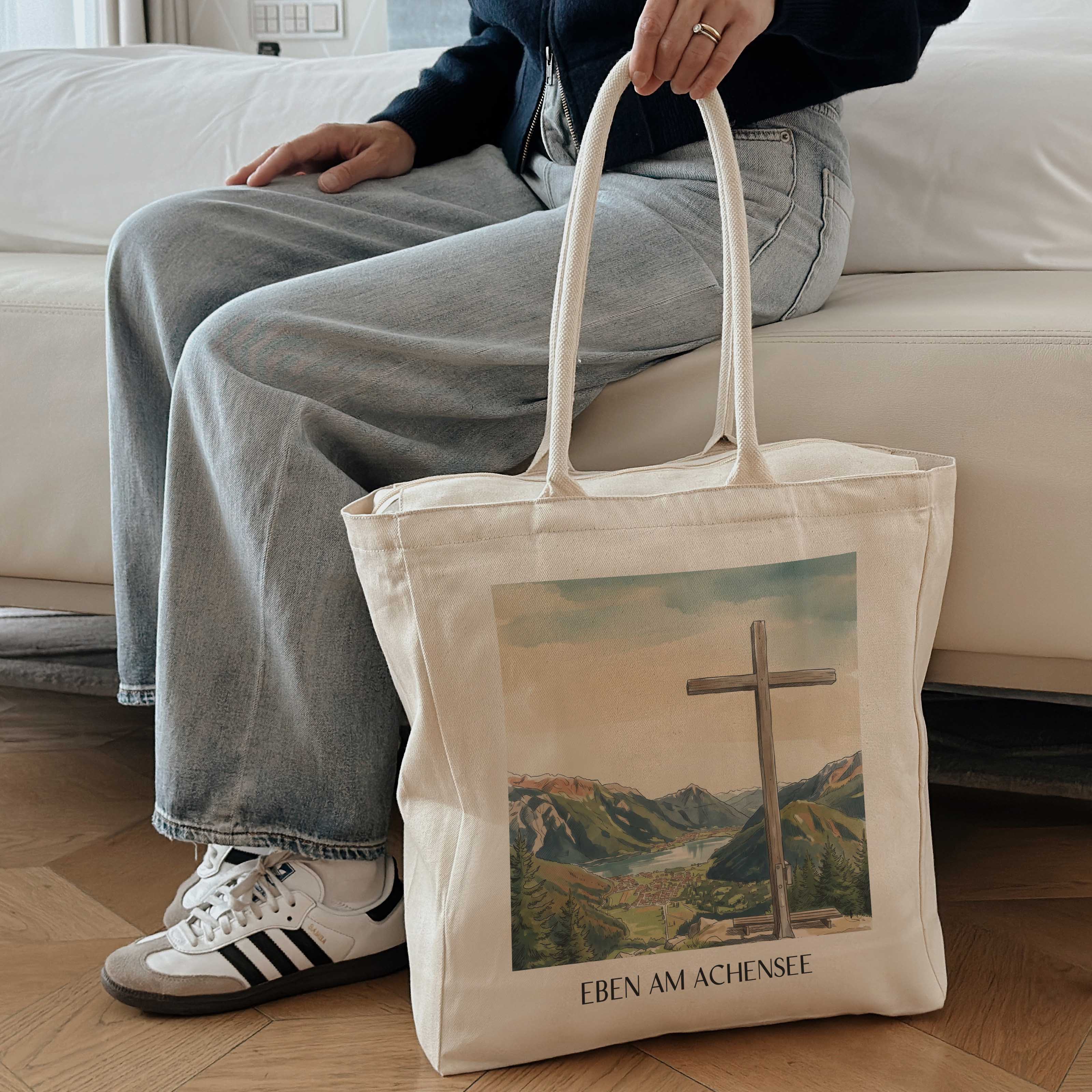 eben-am-achensee-tirol-österreich-einkaufstasche-aquarell