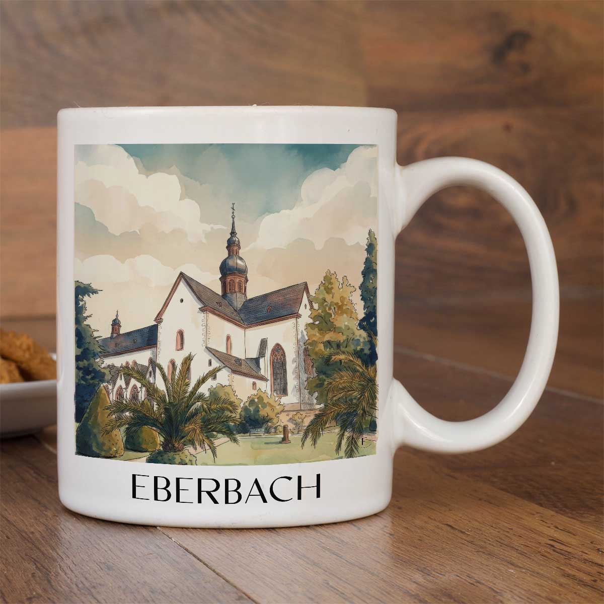 eberbach-neckartal-deutschland-kaffeebecher-aquarell